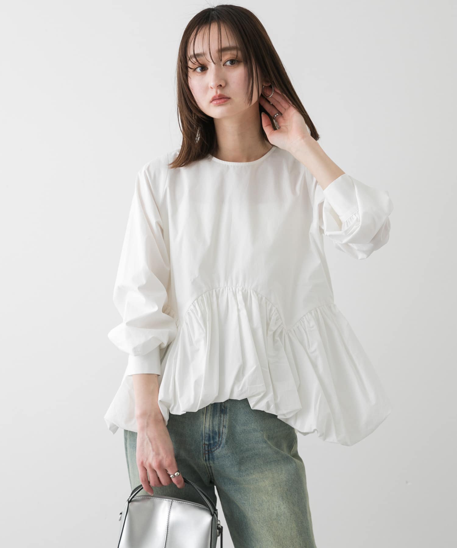 身長：169cm サイズ：one