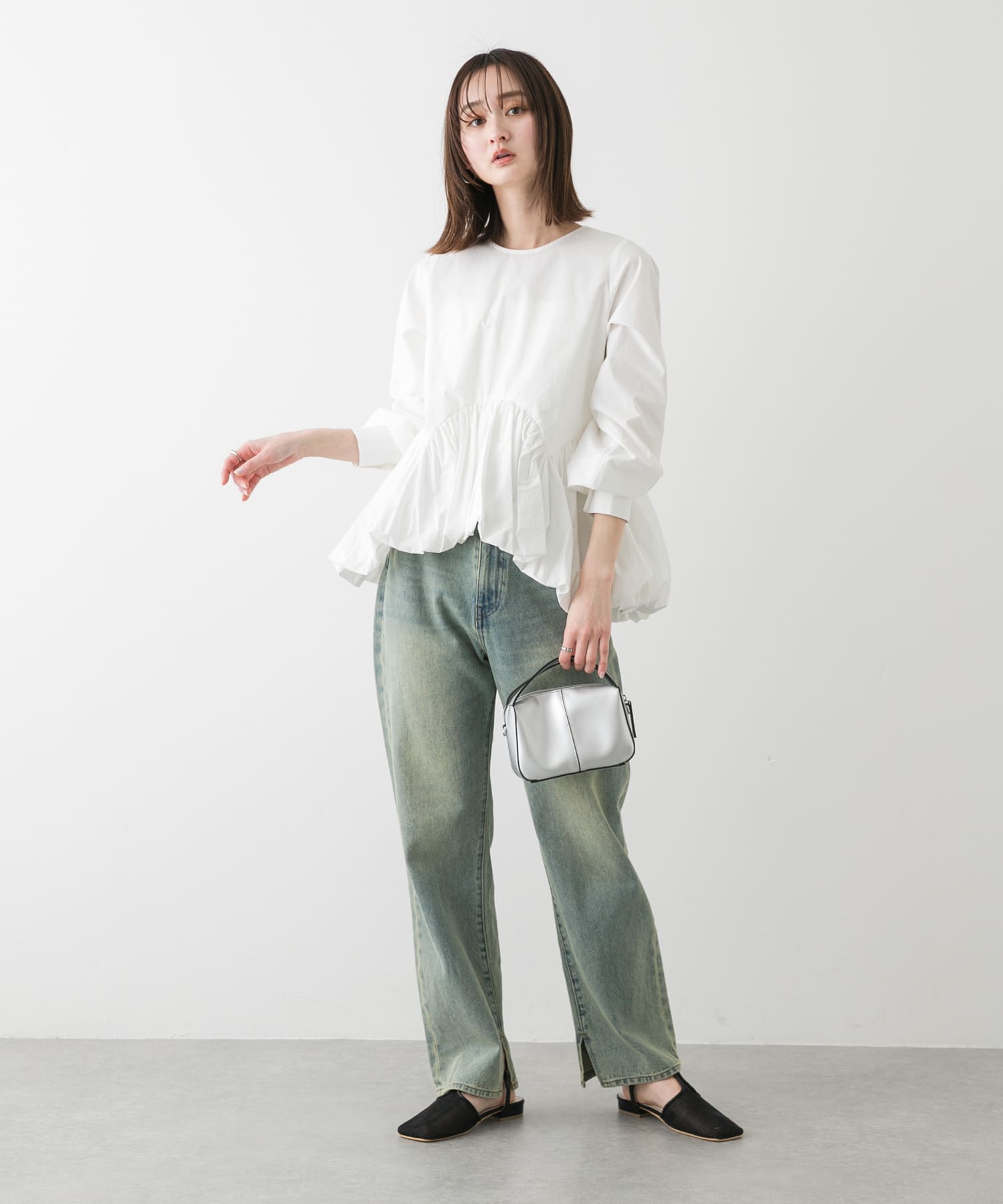 身長：169cm サイズ：one