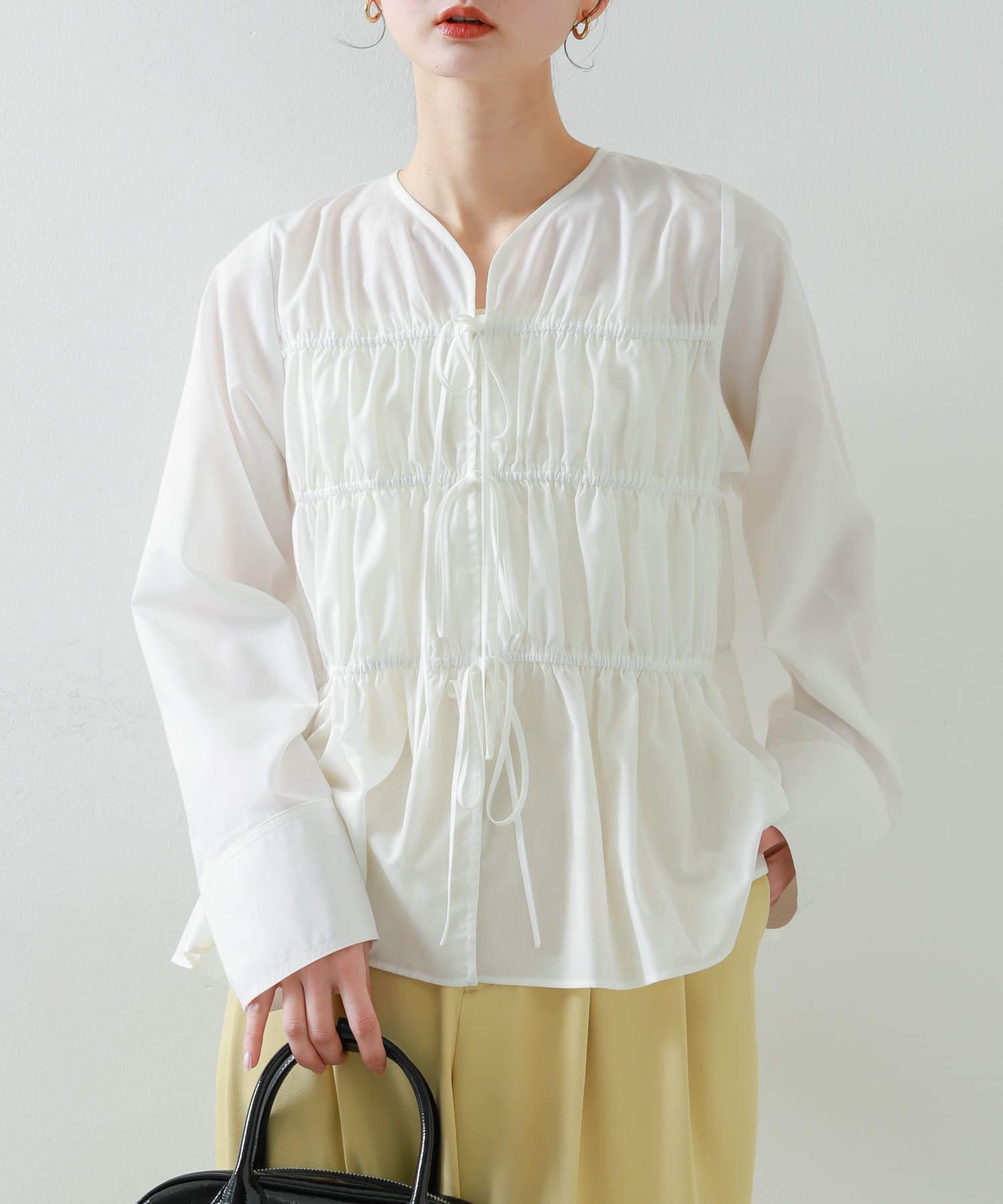 身長：169cm サイズ：one