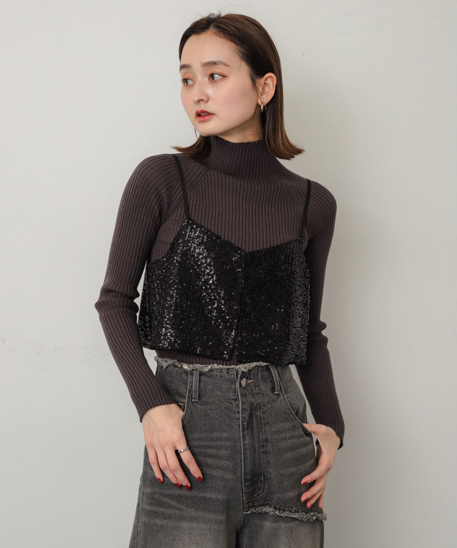 身長：169cm サイズ：one