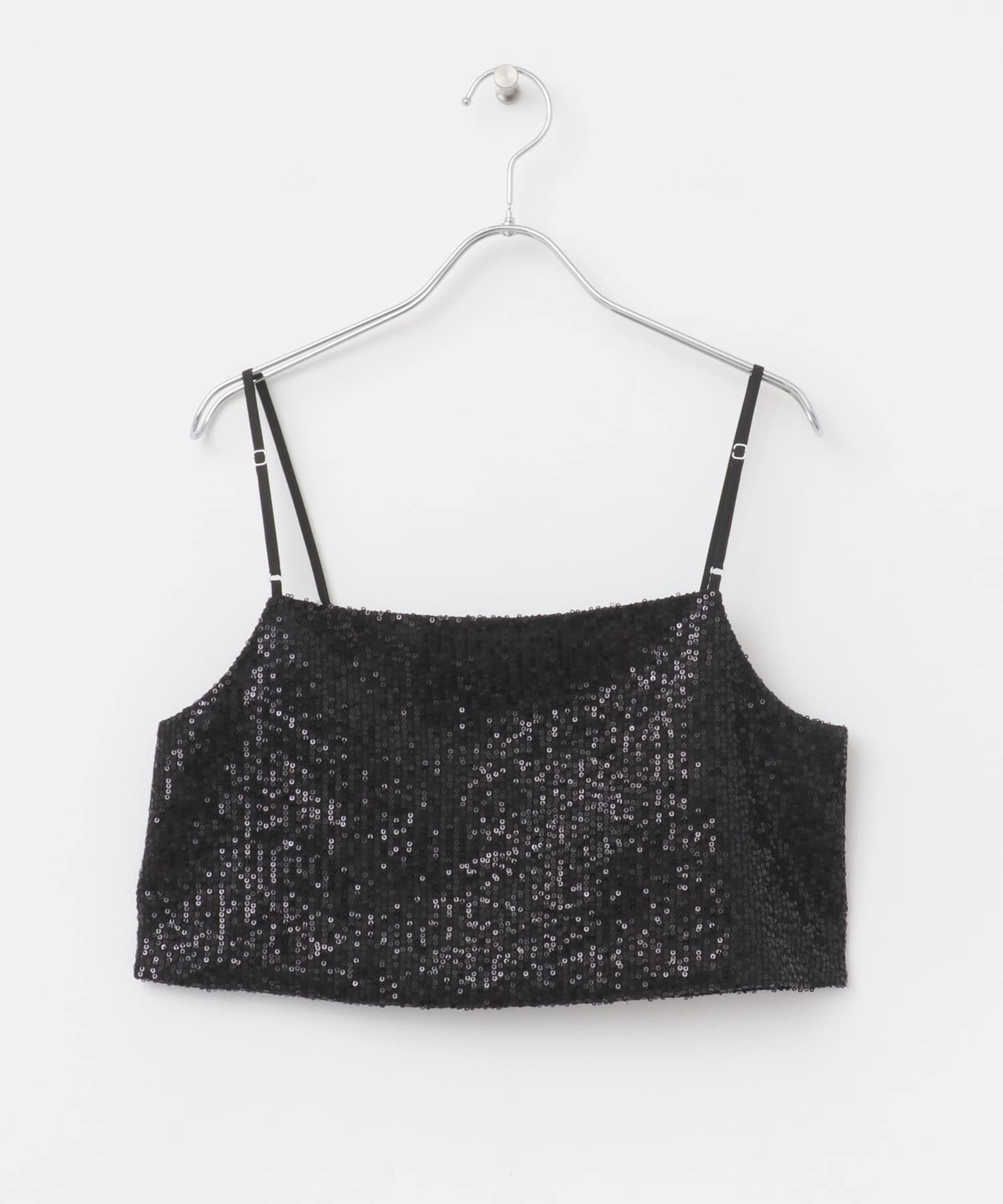 スパンコールホックビスチェ BLACK one