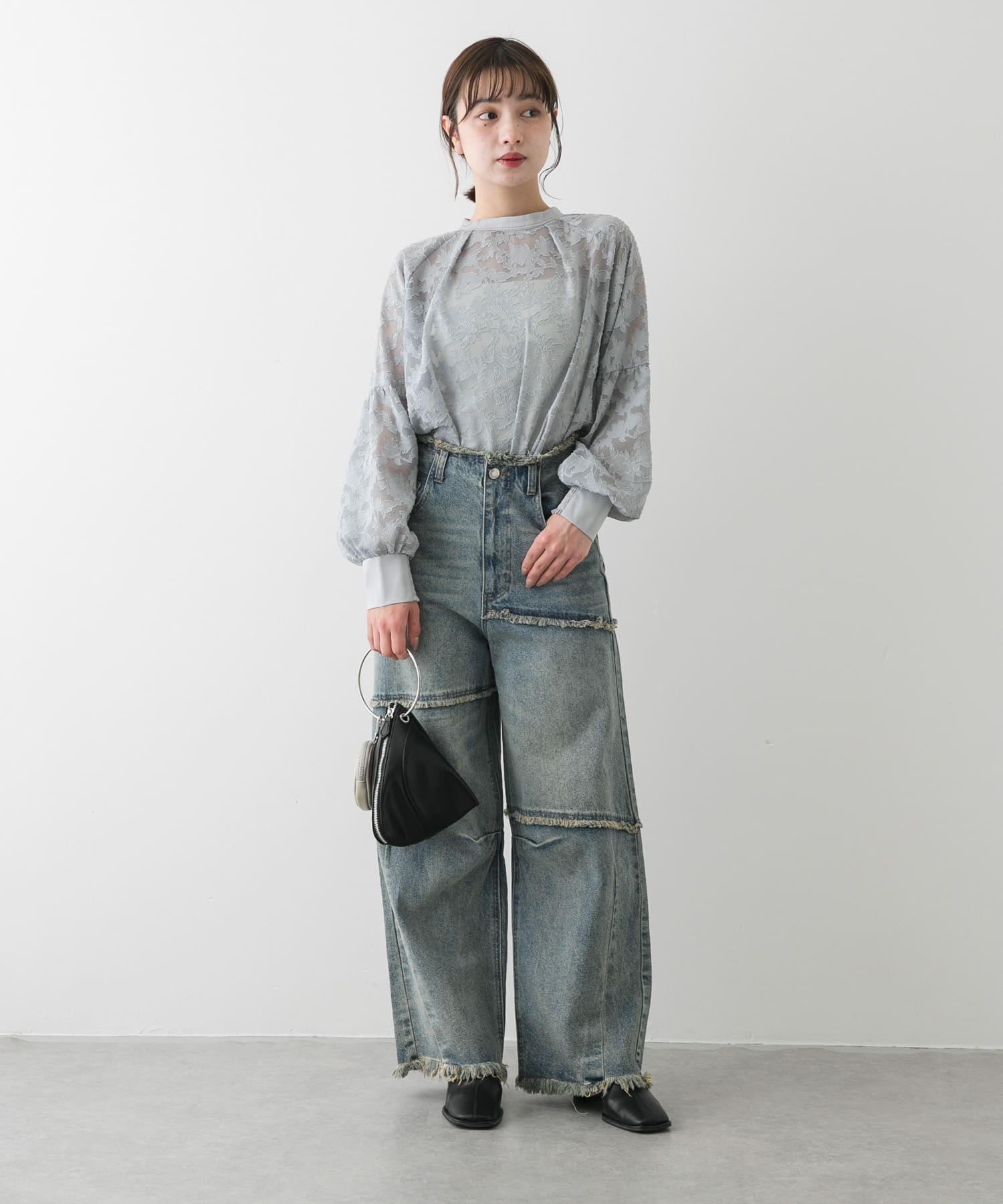 身長：158cm サイズ：one