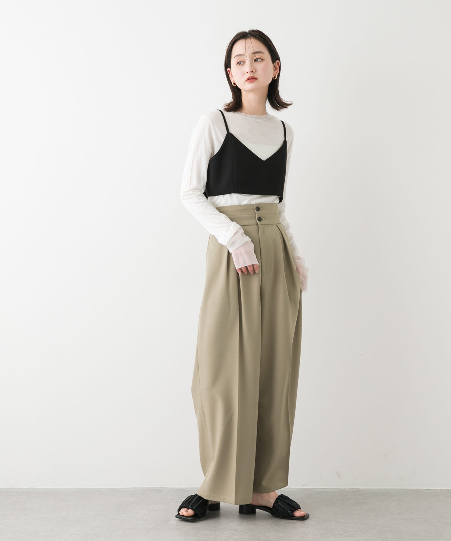 身長：169cm サイズ：one