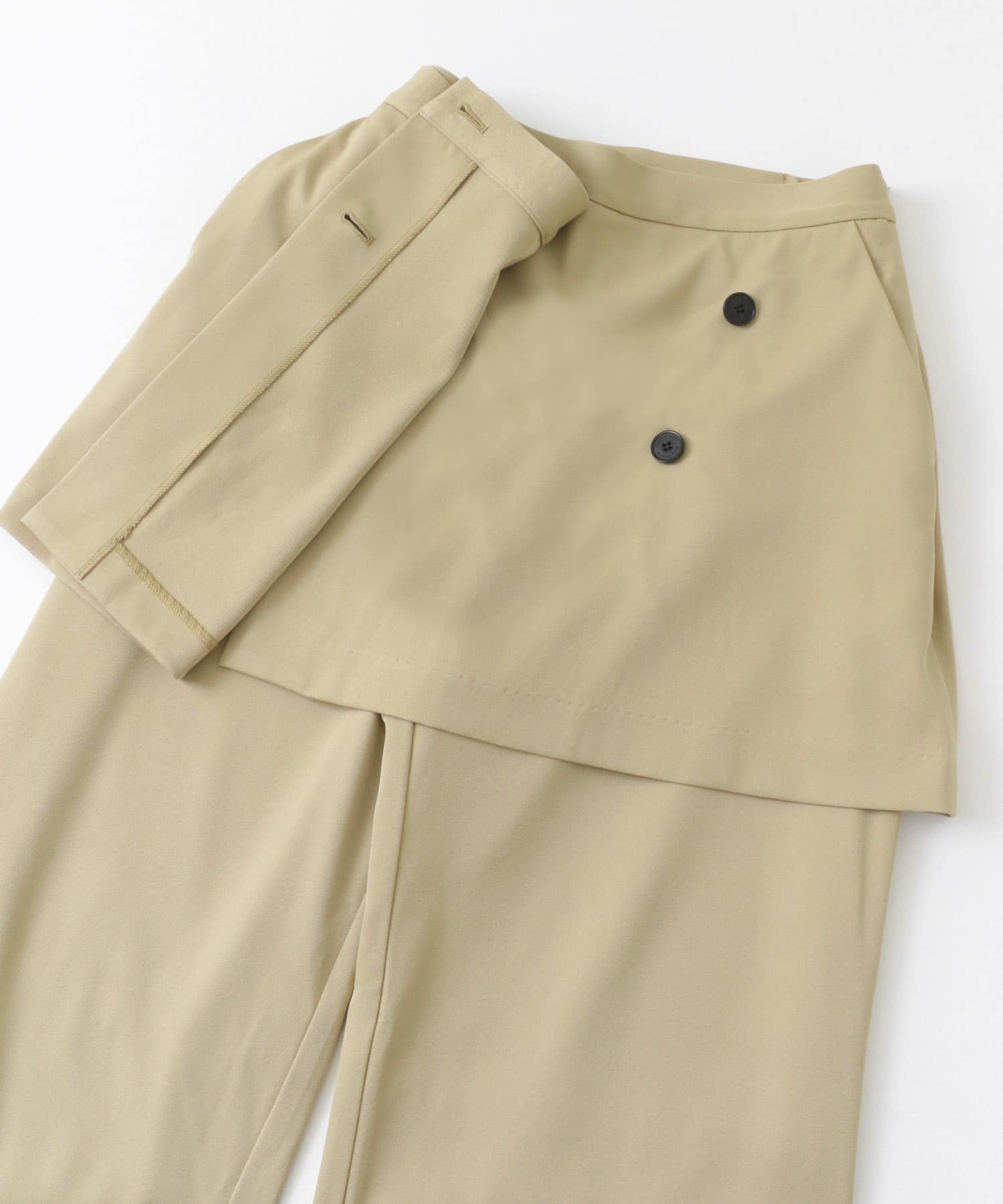 レイヤードパンツ BEIGE S
