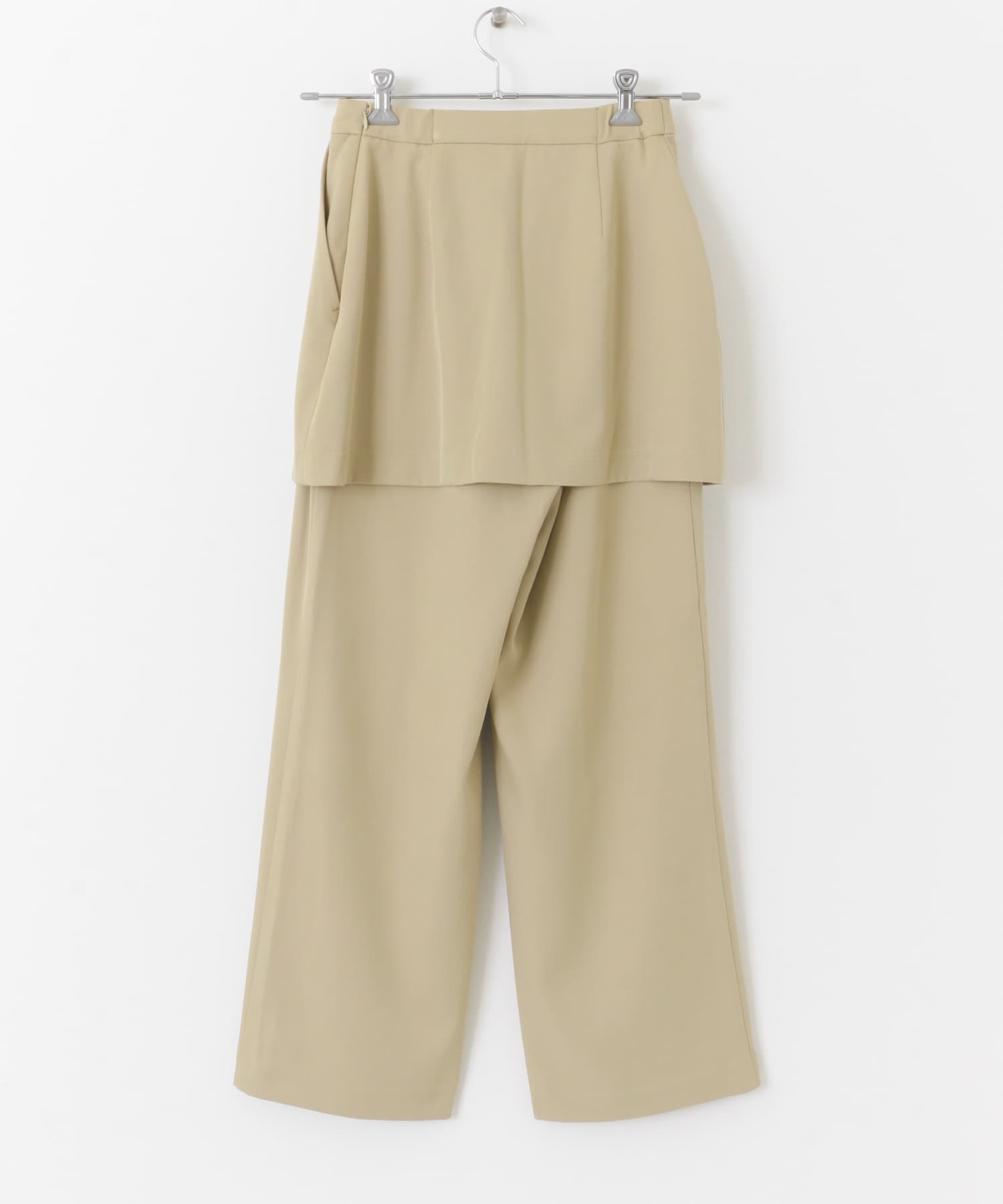 レイヤードパンツ BEIGE S