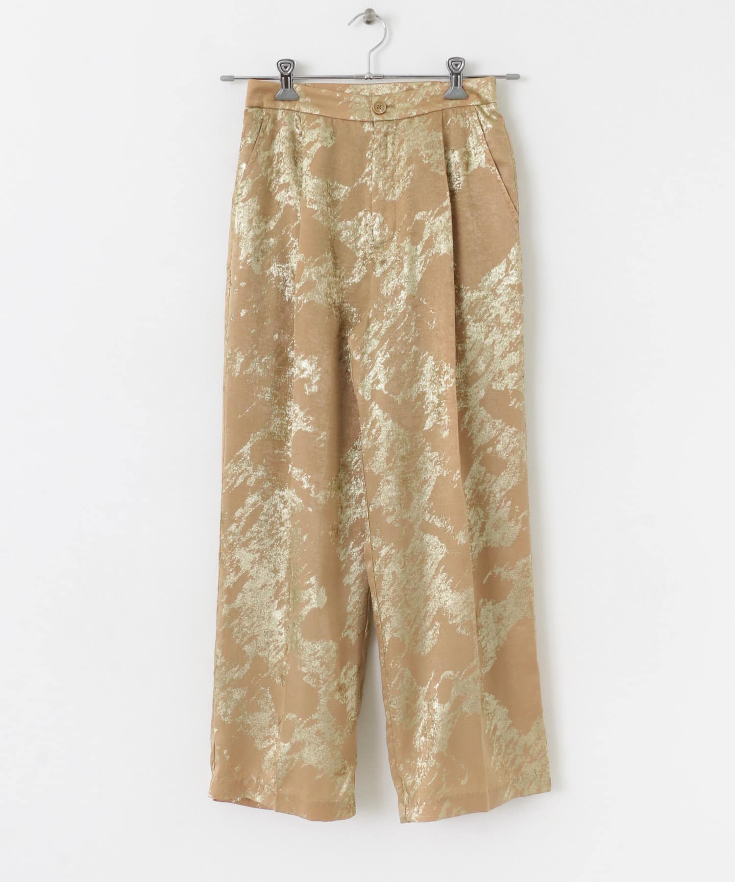 ハクプリントパンツ BEIGE S
