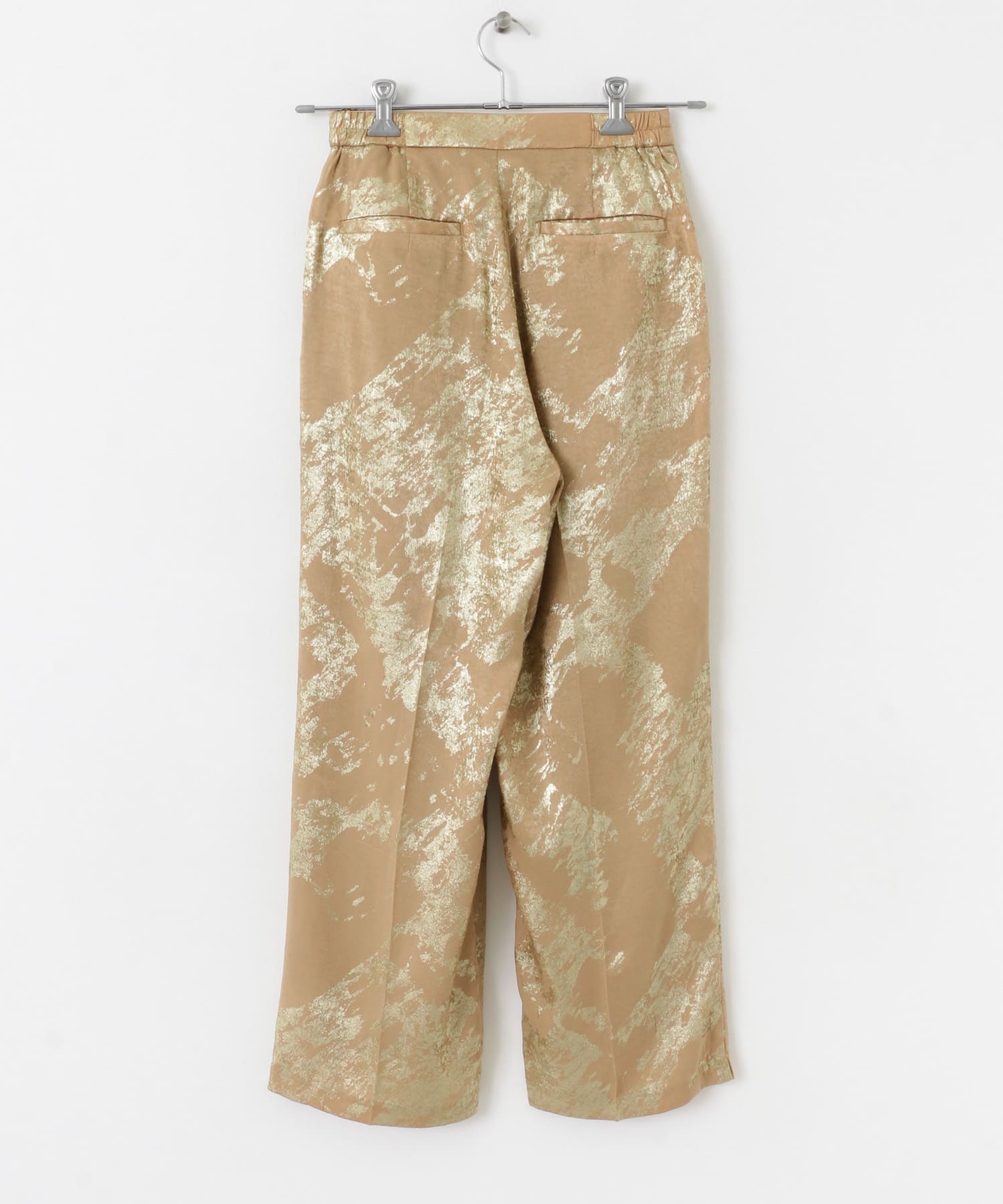 ハクプリントパンツ BEIGE S