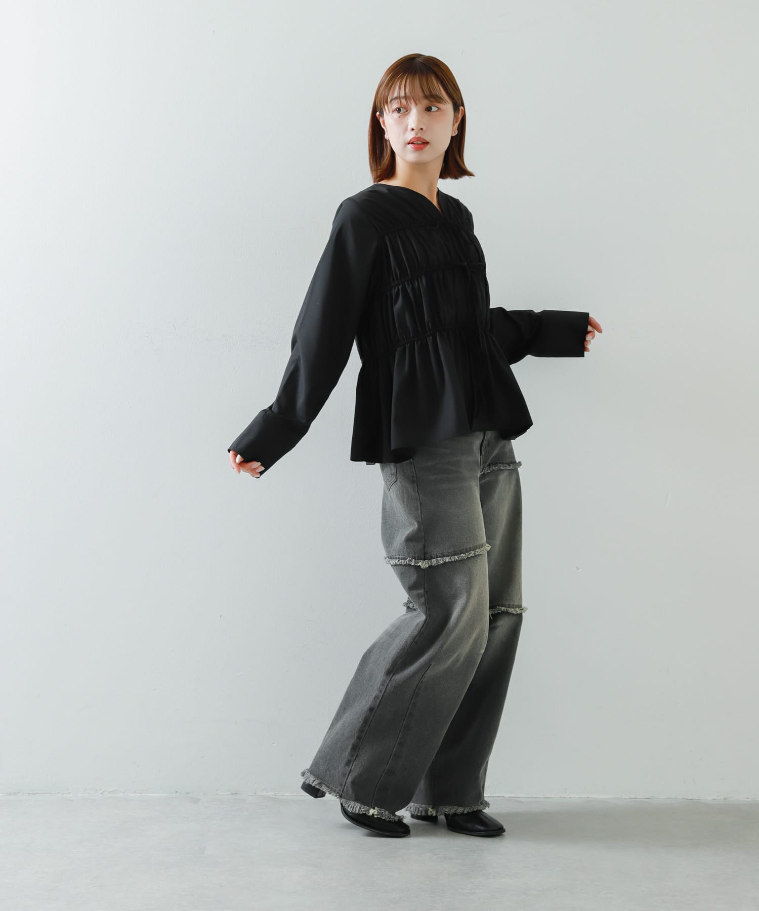 身長：158cm サイズ：M