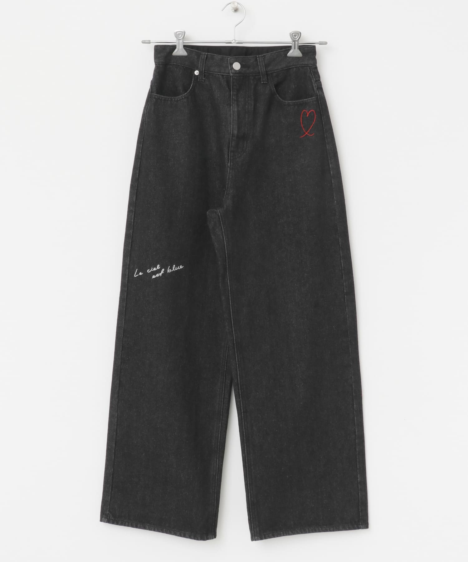 シシュウワイドデニム BLACK S