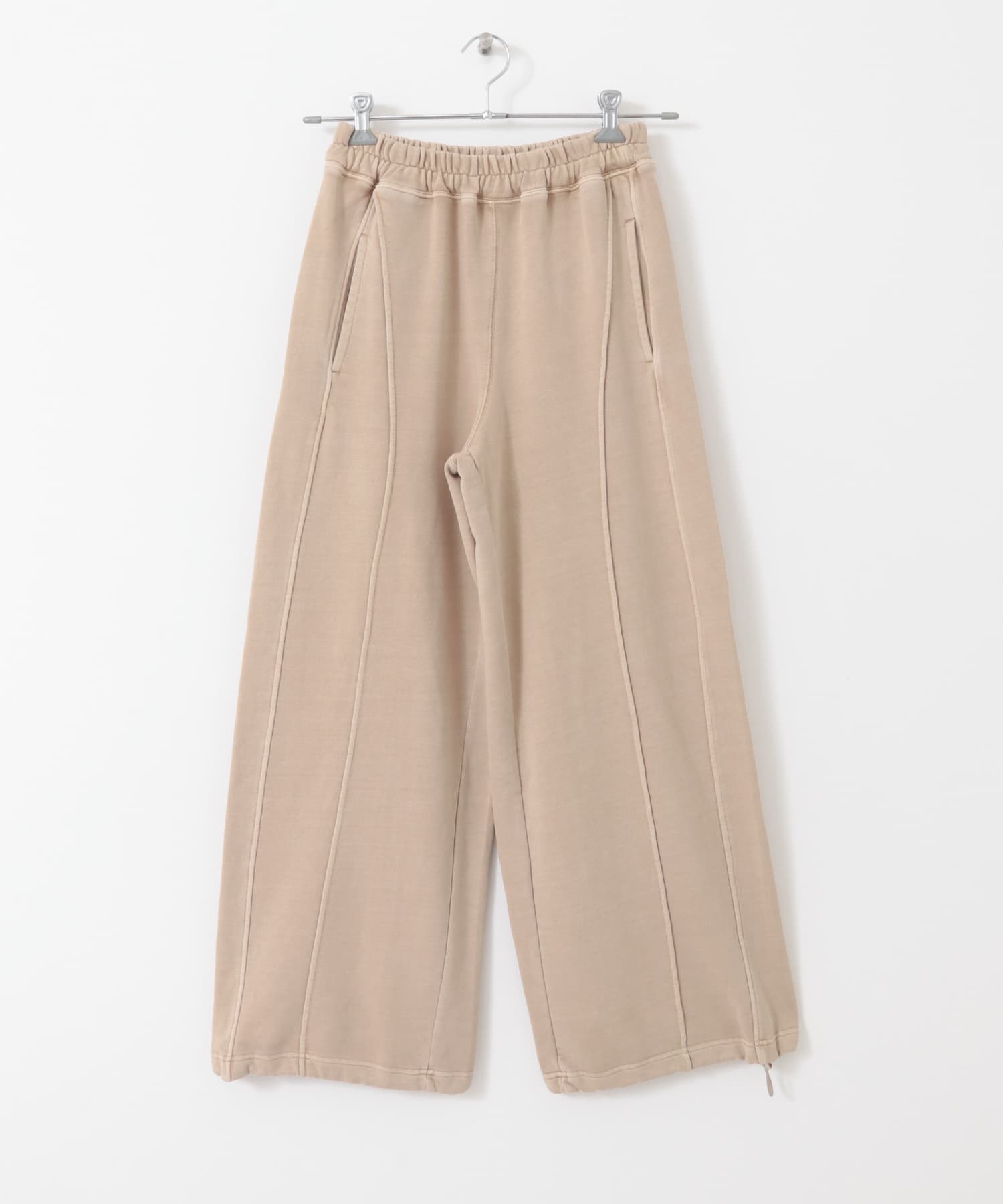 ピグメントスウェットパンツ BEIGE one