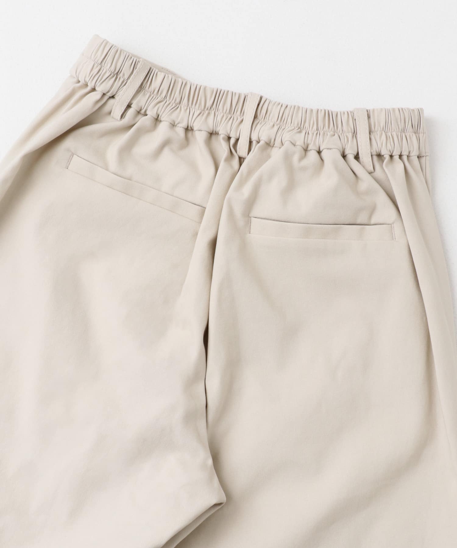 ストレッチテーパードイージーパンツ GREIGE S