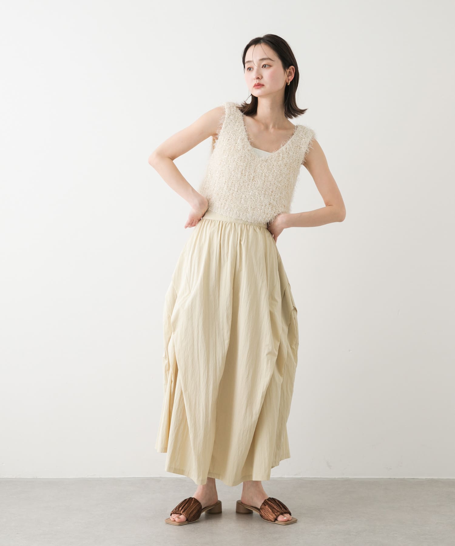 身長：169cm サイズ：one