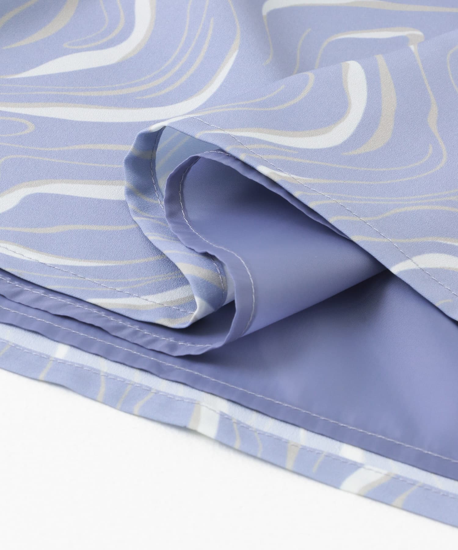 マーブルパターンナロースカート PPL×BEG S