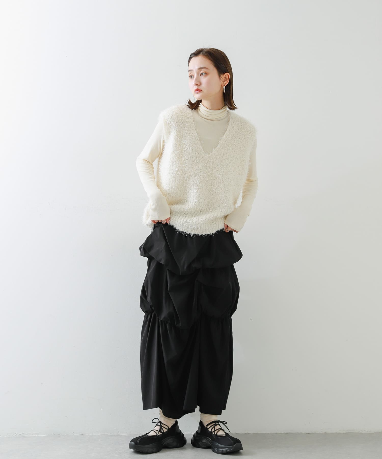 身長：169cm サイズ：one