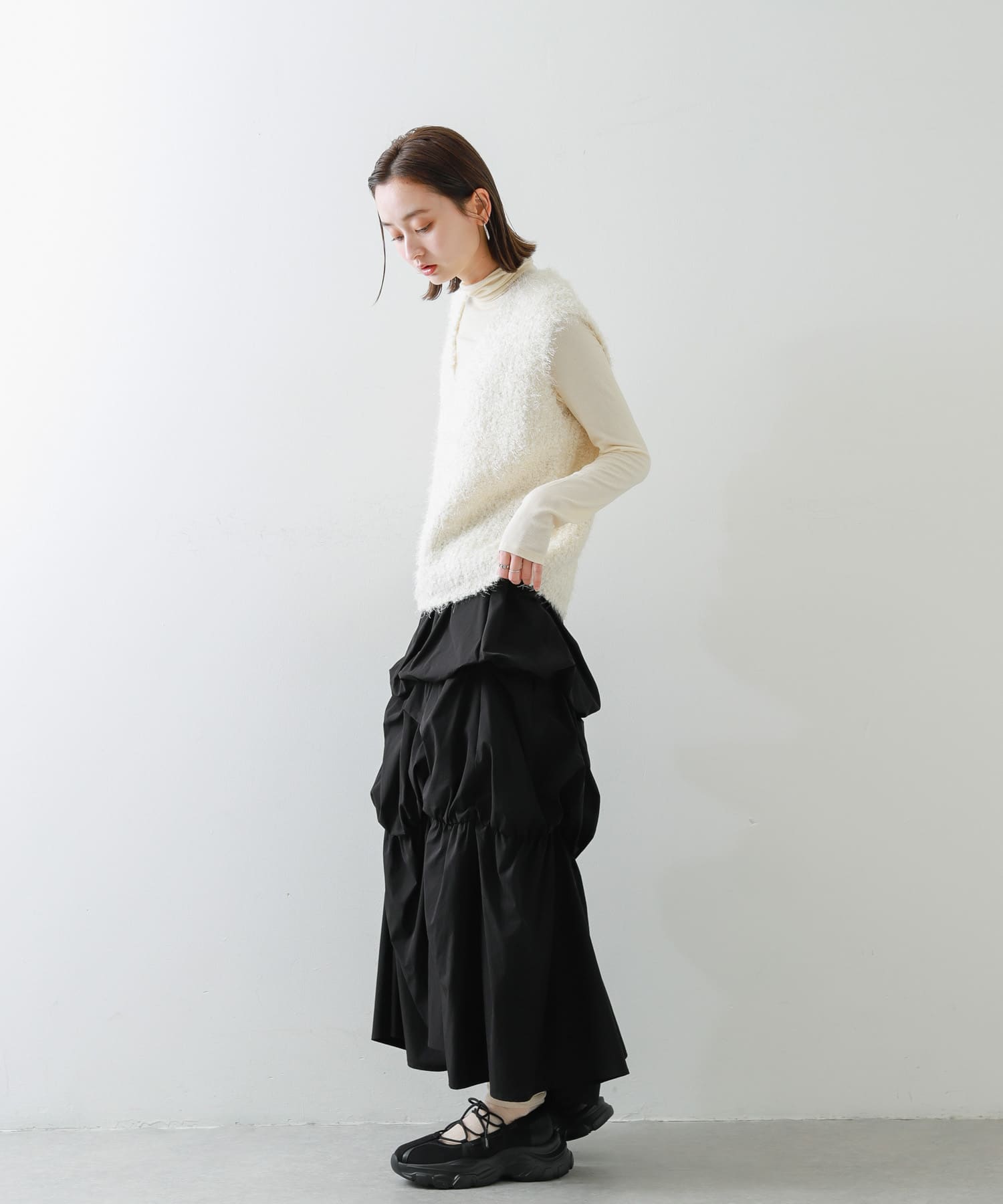 身長：169cm サイズ：one