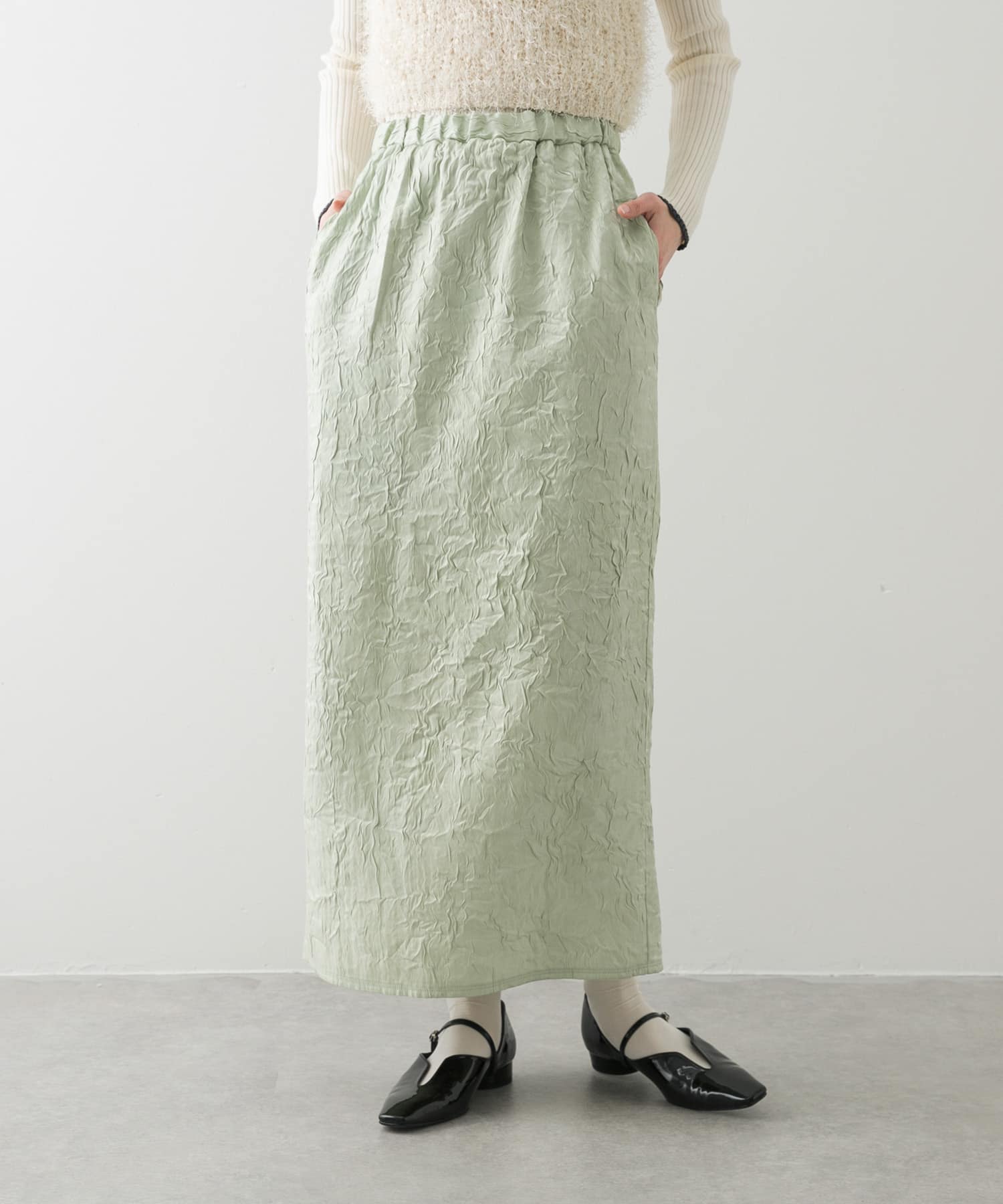 シャイニークリンクルイージースカート