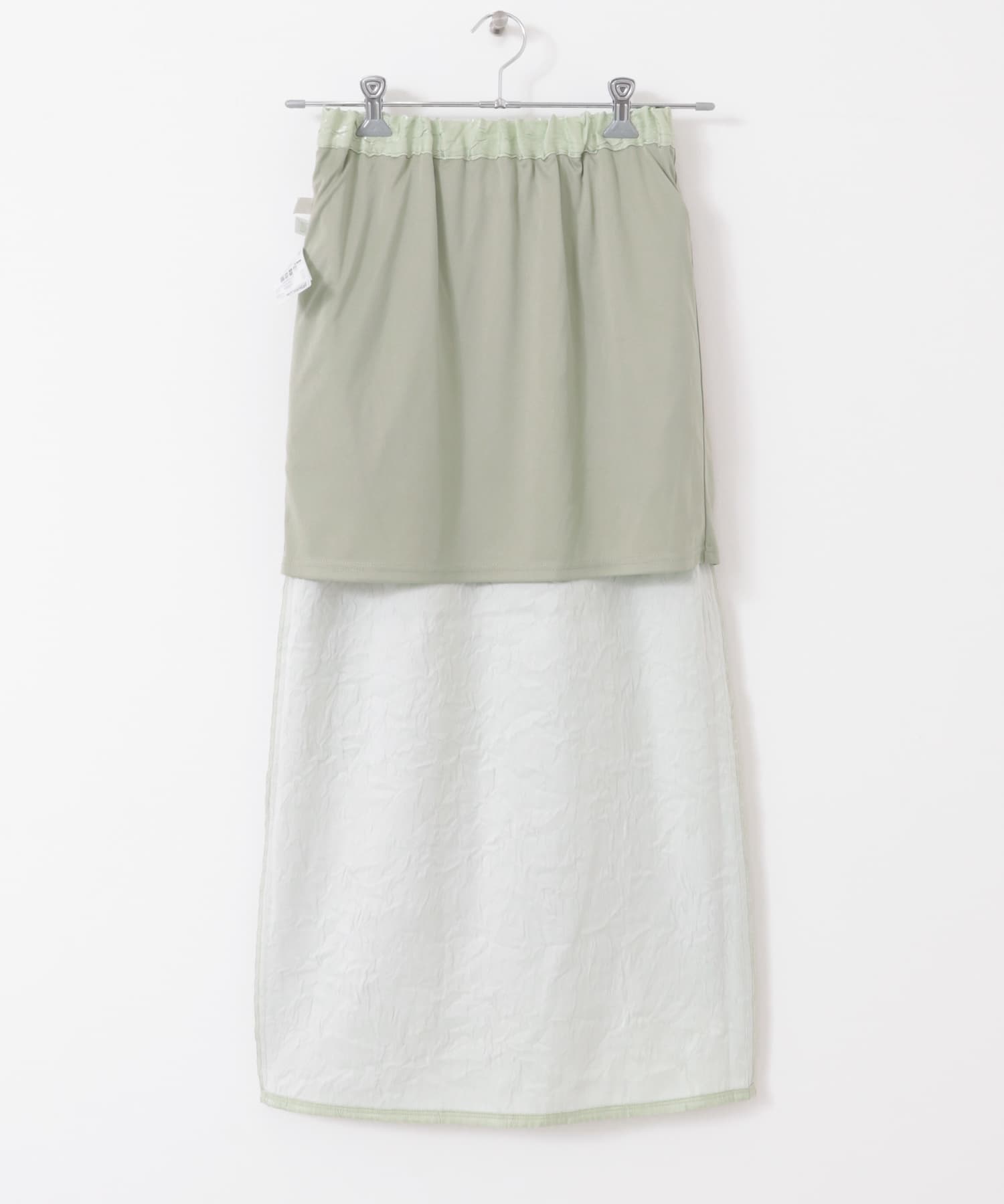 シャイニークリンクルイージースカート MINT one