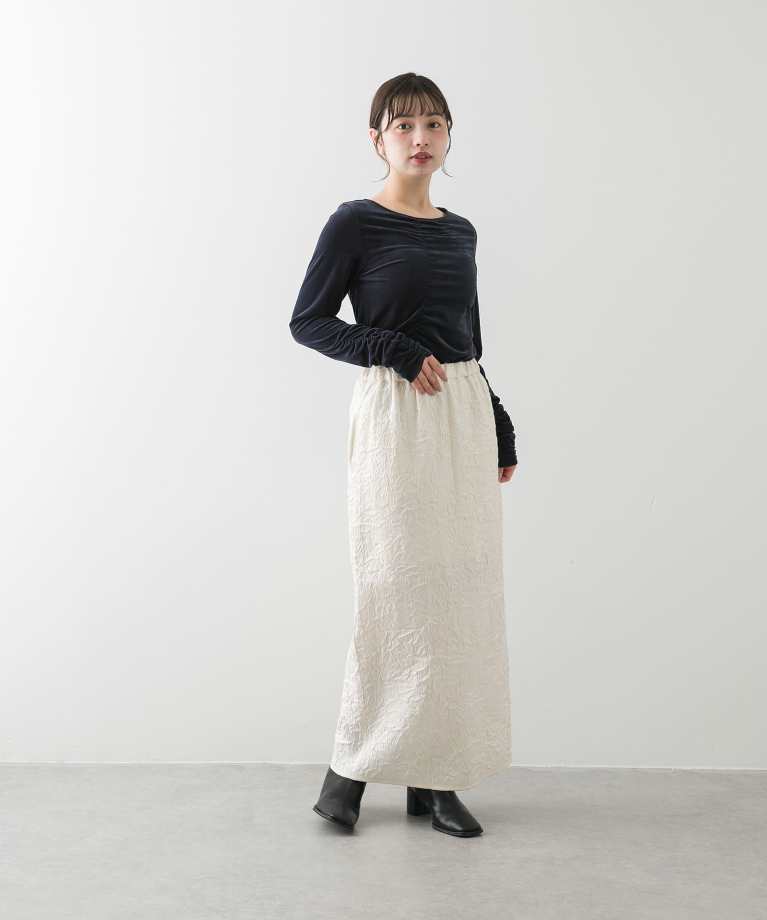 身長：158cm サイズ：one