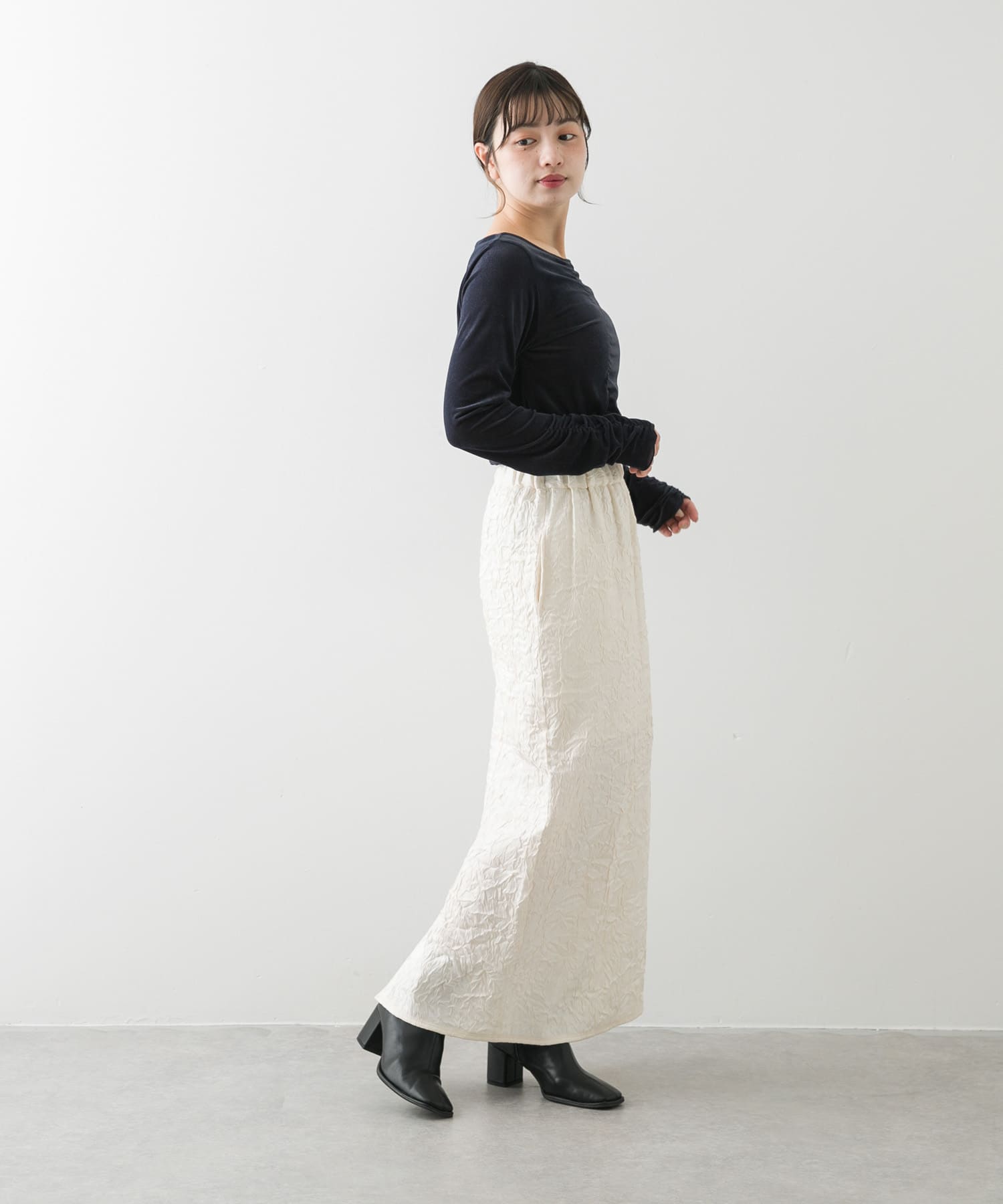 身長：158cm サイズ：one