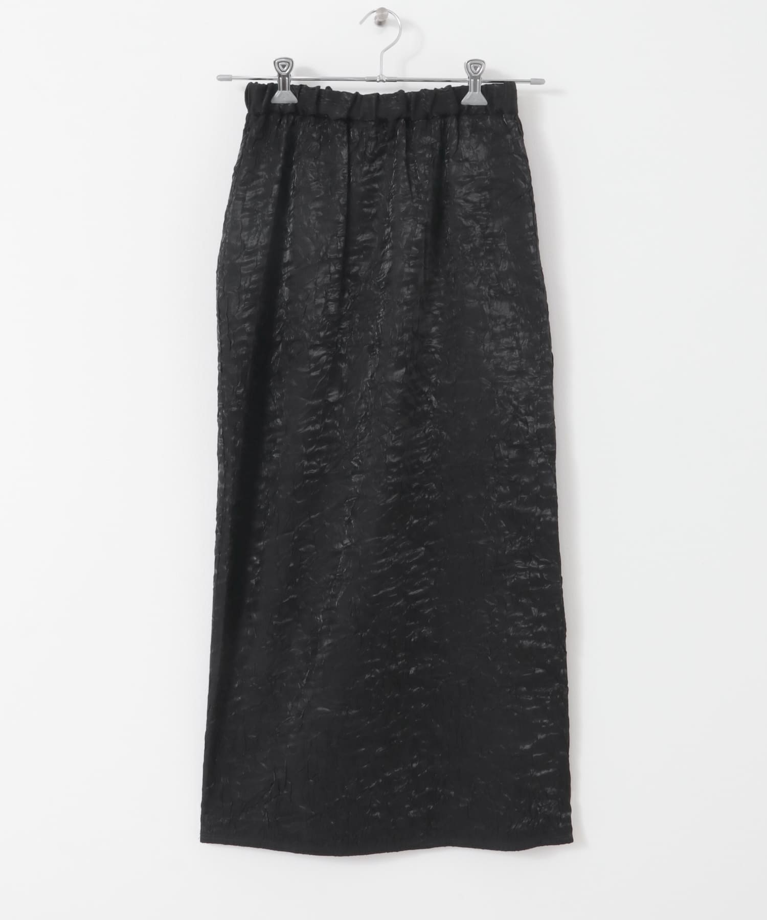 シャイニークリンクルイージースカート BLACK one