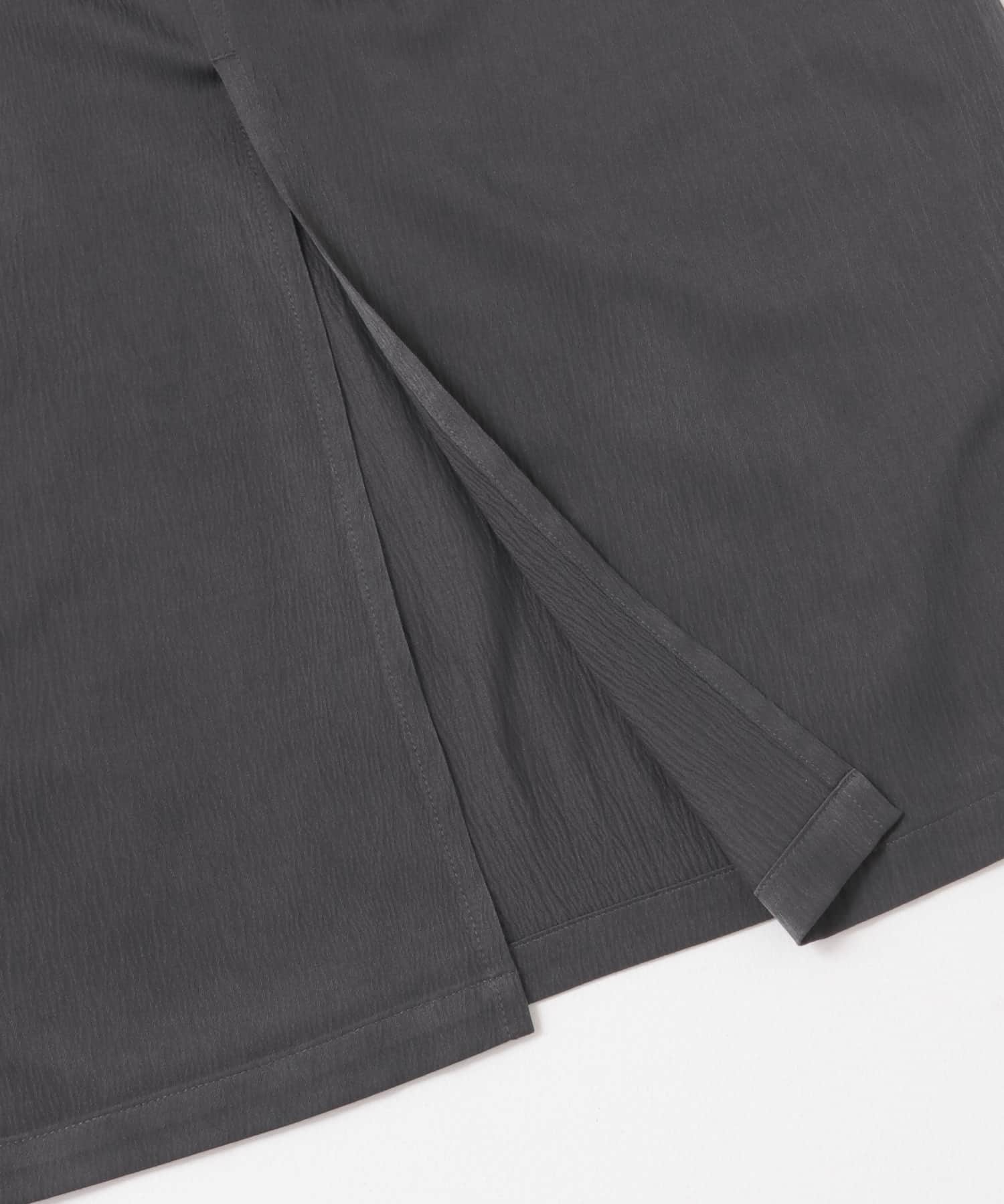 ギャザーポケットレイヤードスカート CHARCOAL one