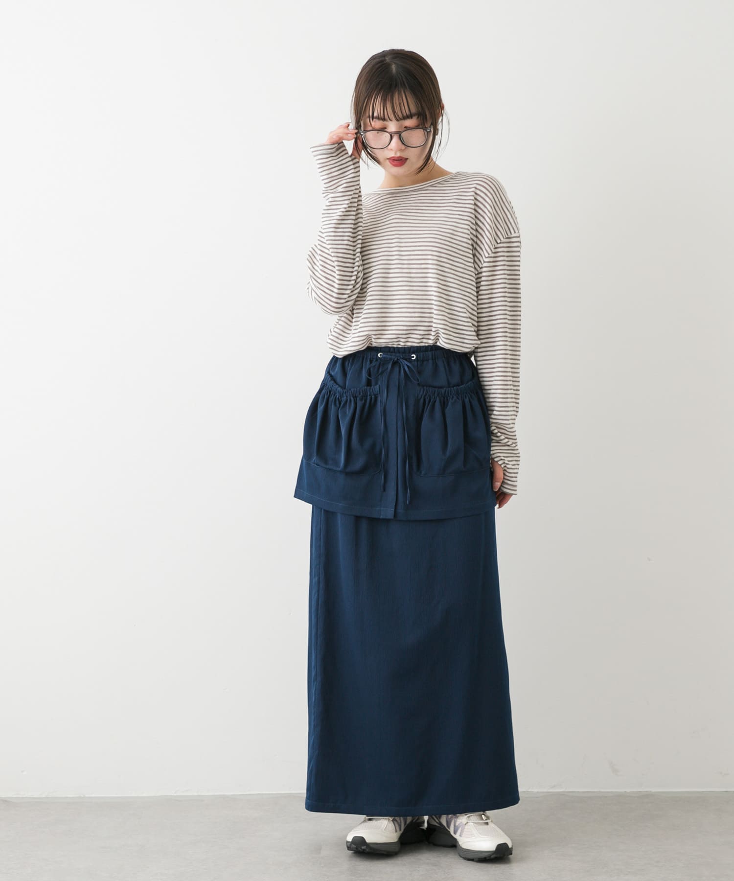 身長：158cm サイズ：one