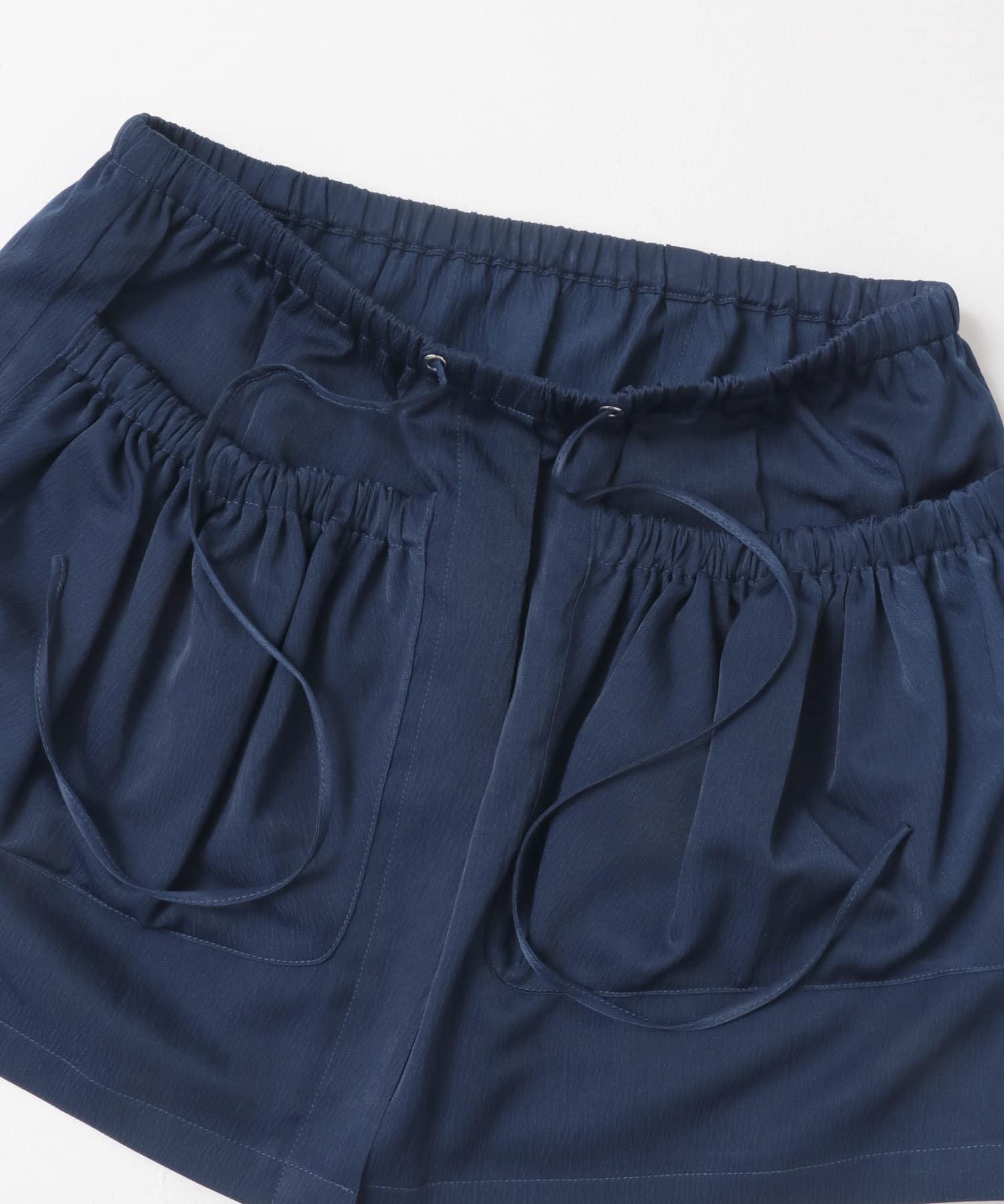 ギャザーポケットレイヤードスカート NAVY one