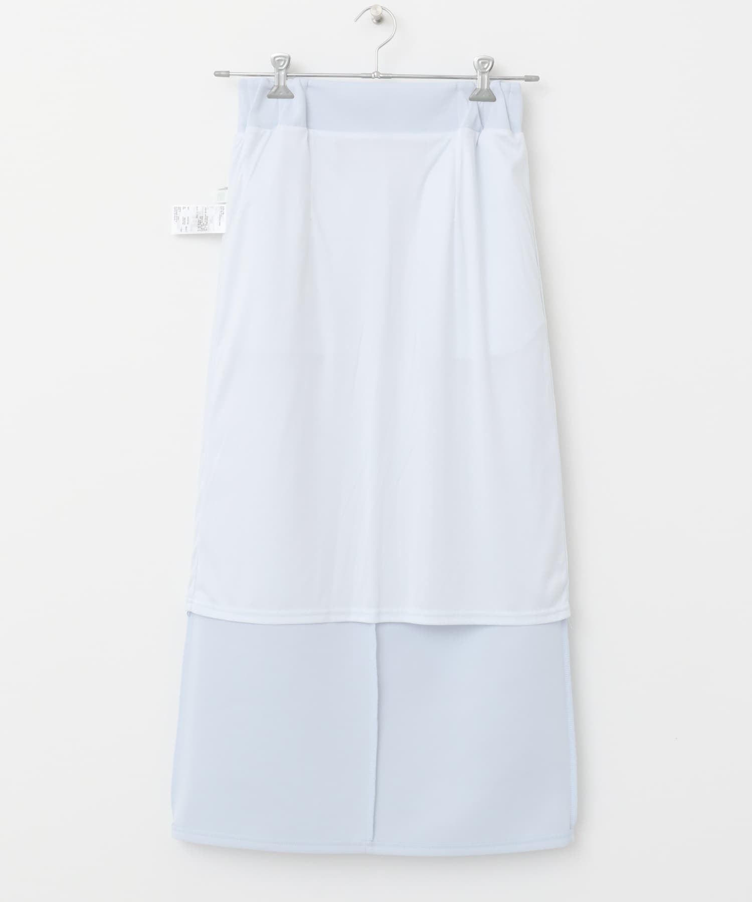 ダンボールカットストレートスカート L.BLUE one