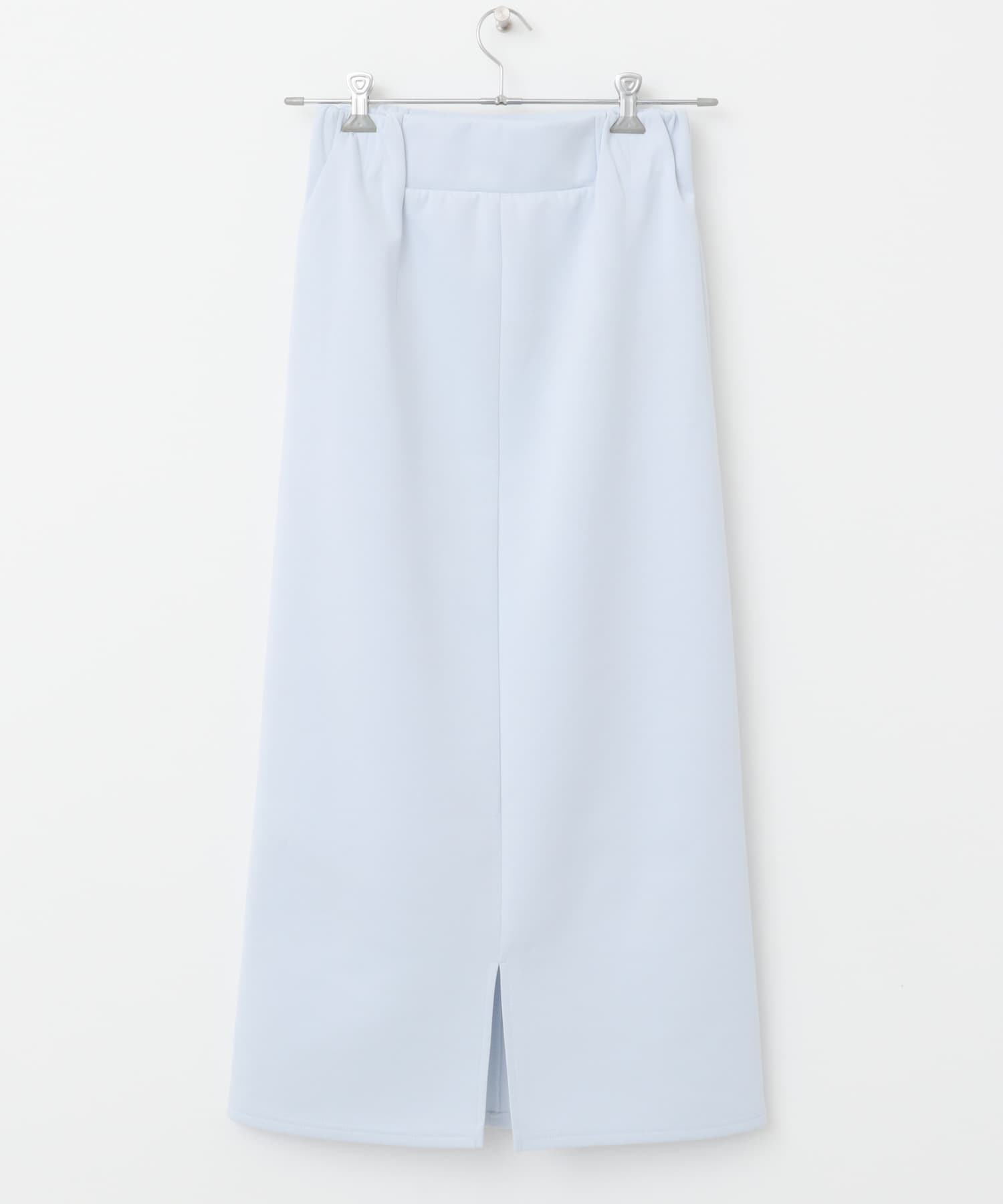 ダンボールカットストレートスカート L.BLUE one