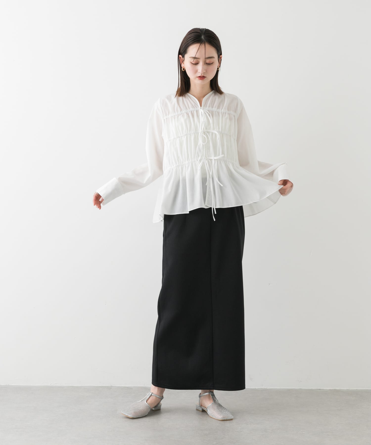 身長：169cm サイズ：one