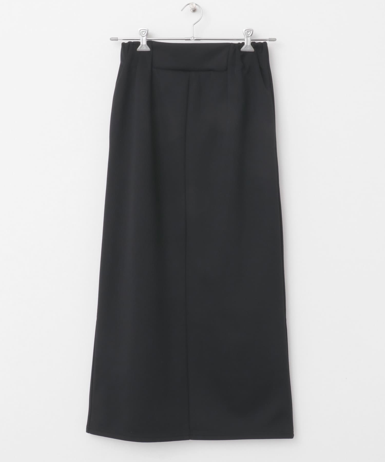 ダンボールカットストレートスカート BLACK one