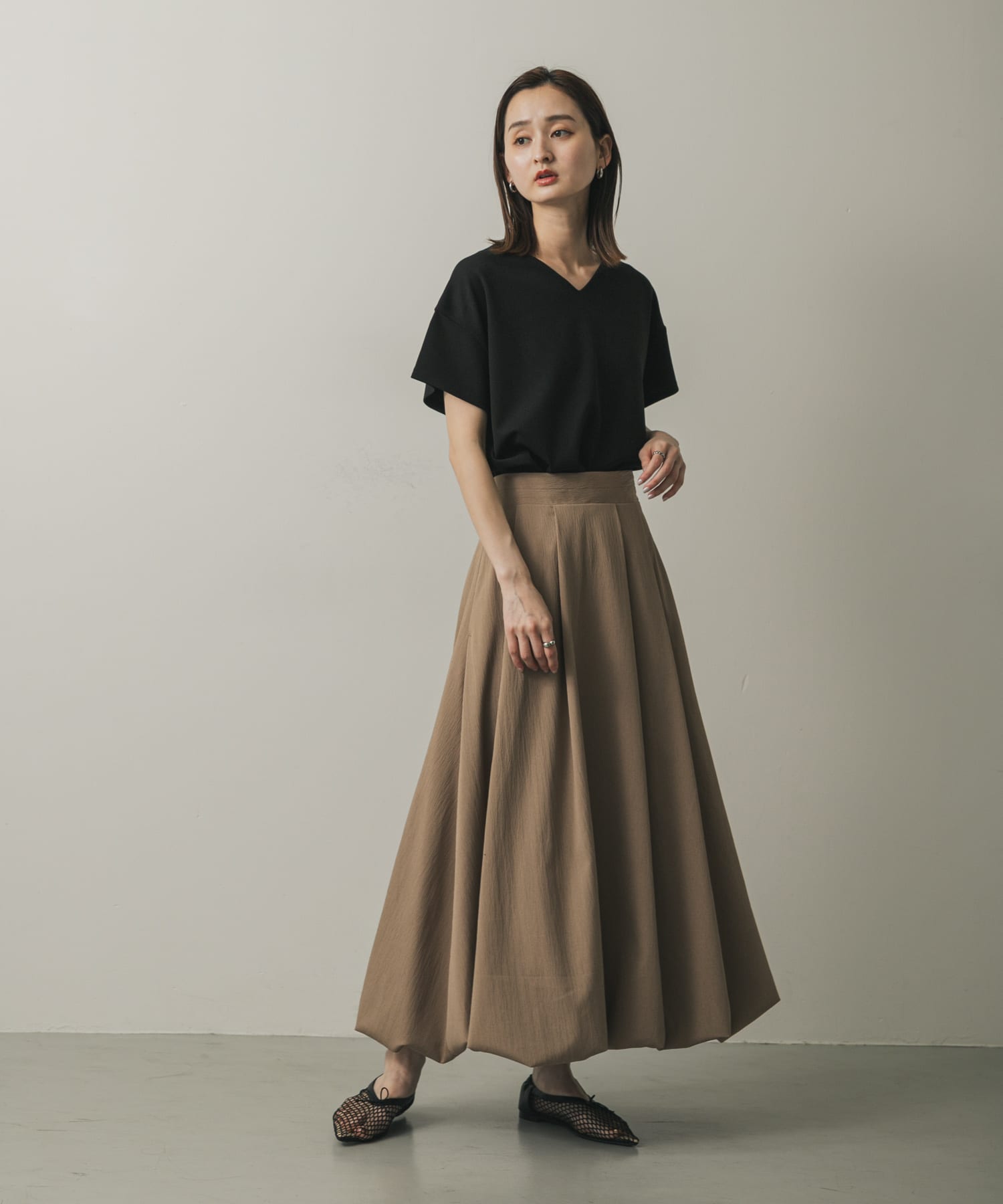 WEB/一部店舗限定サイズ』バルーンスカート(S BLACK): スカート