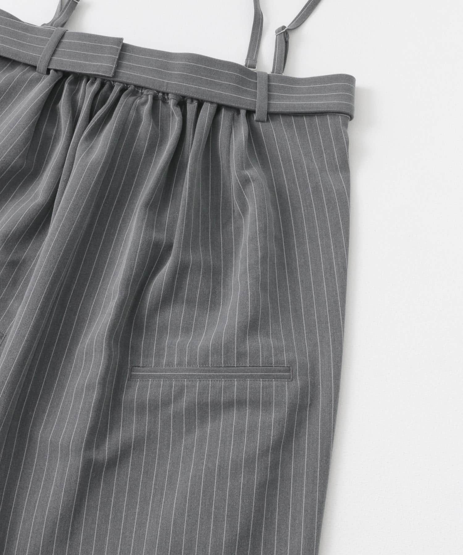 2WAYベルトツキベアパンツ GRYxWHT S