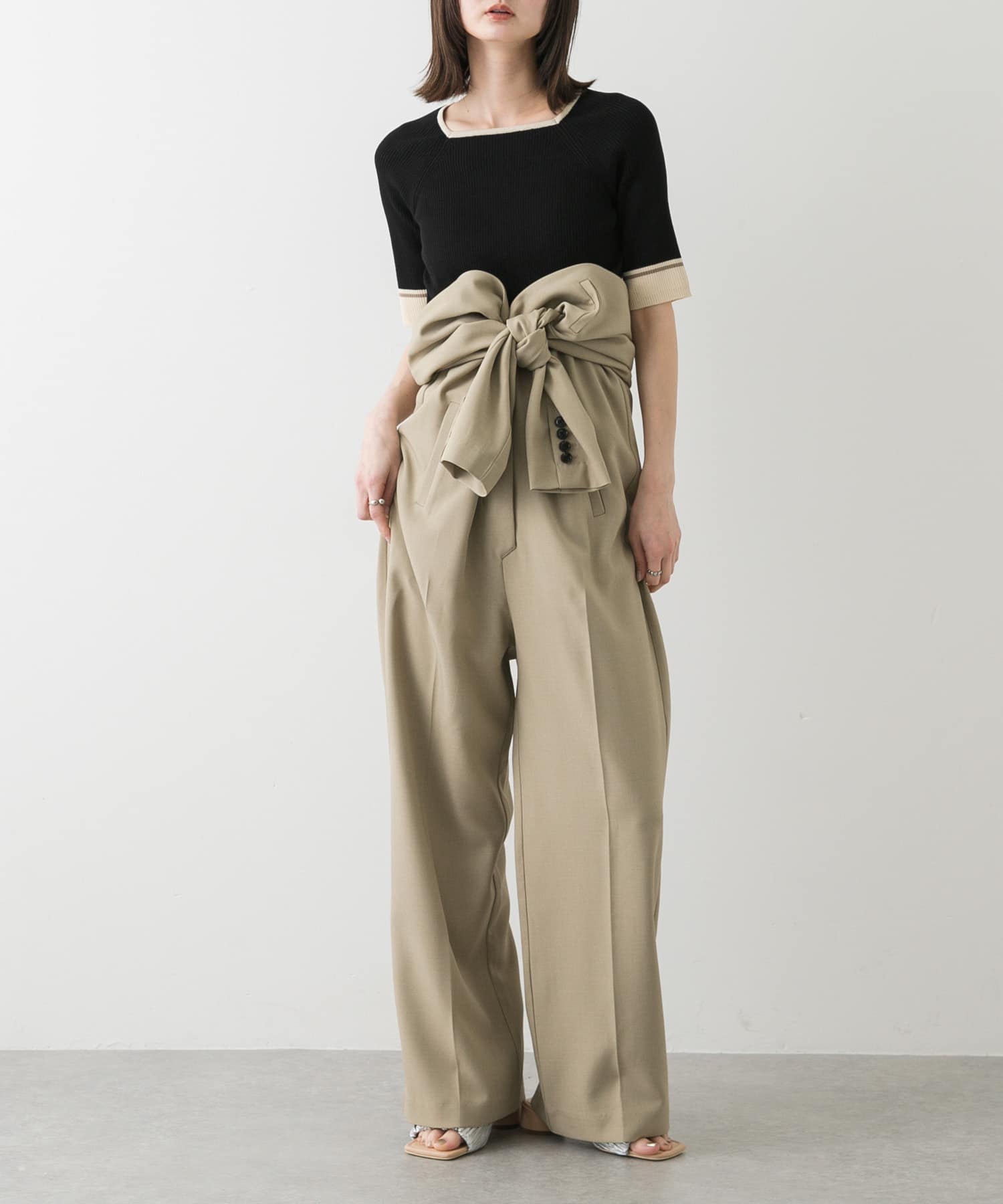 テーラードジャンプスーツ