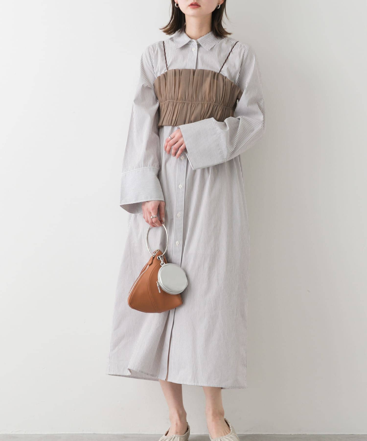 身長：169cm サイズ：one