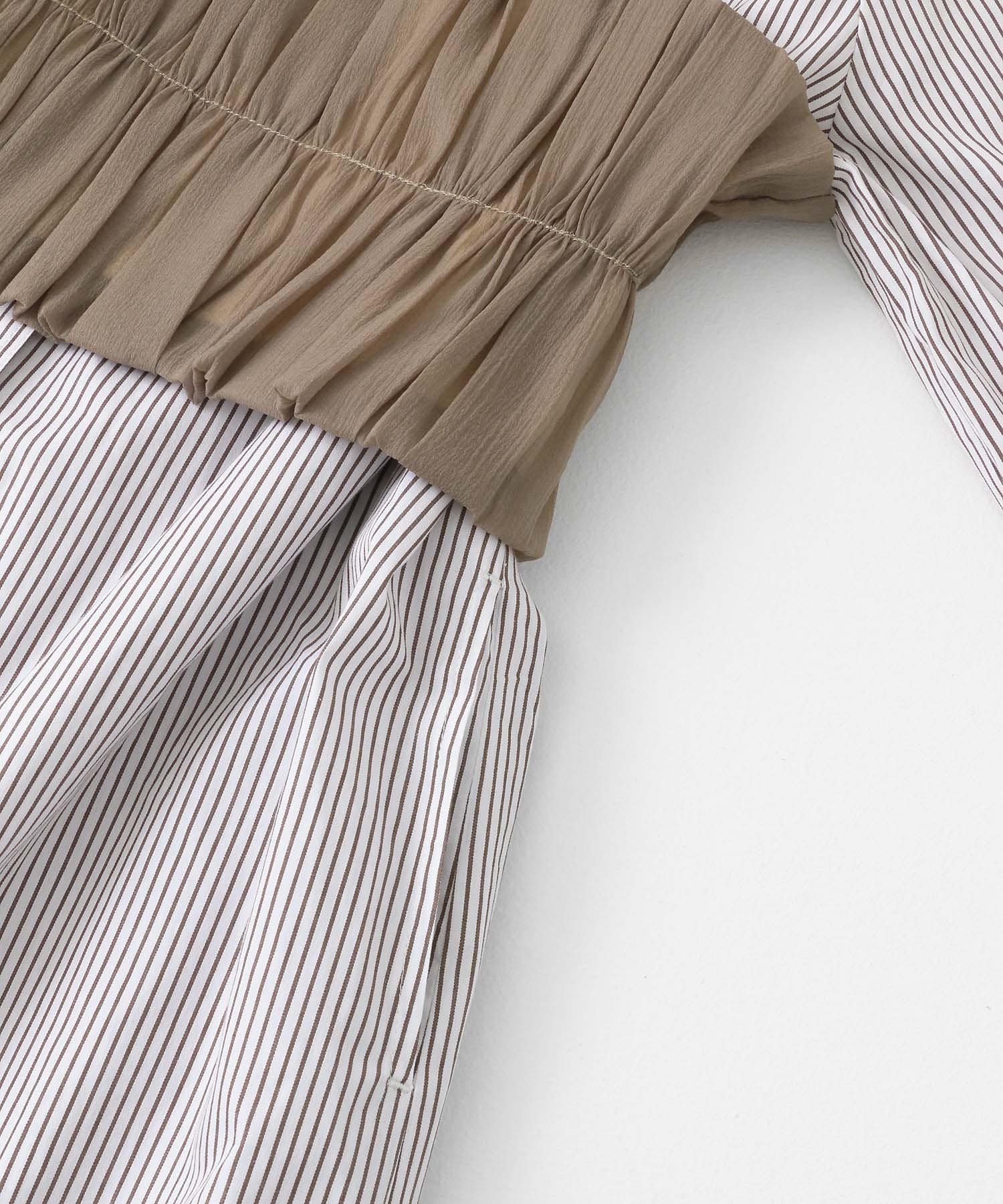 ビスチェセットワンピース BEG×O.WHT COMPACT