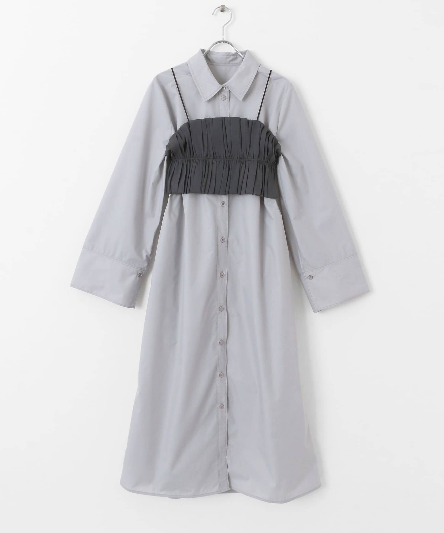 ビスチェセットワンピース L.GRAY COMPACT