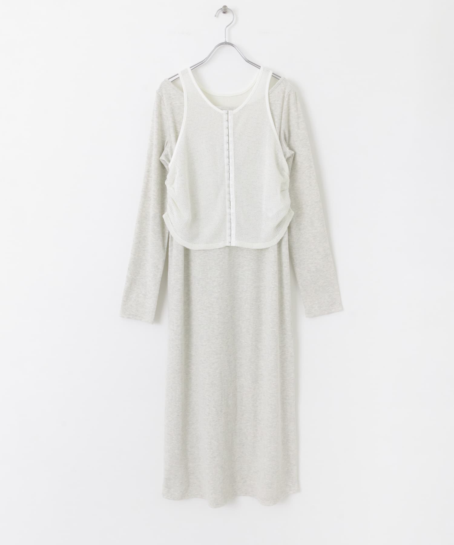 アメスリレイヤードワンピース OATMEAL COMPACT