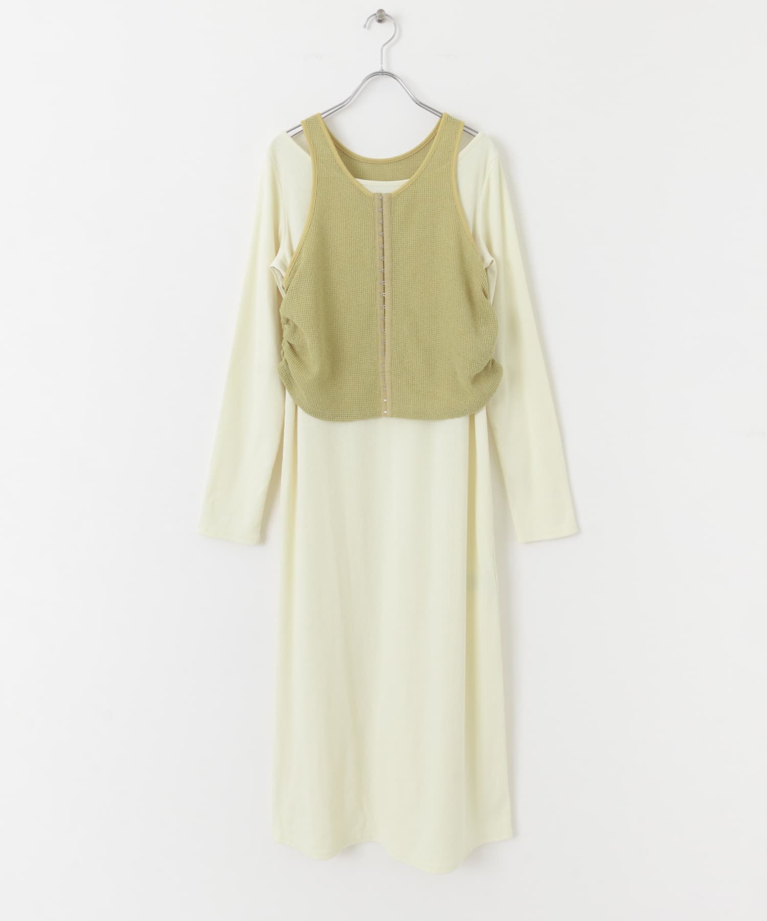 アメスリレイヤードワンピース YELLOW COMPACT