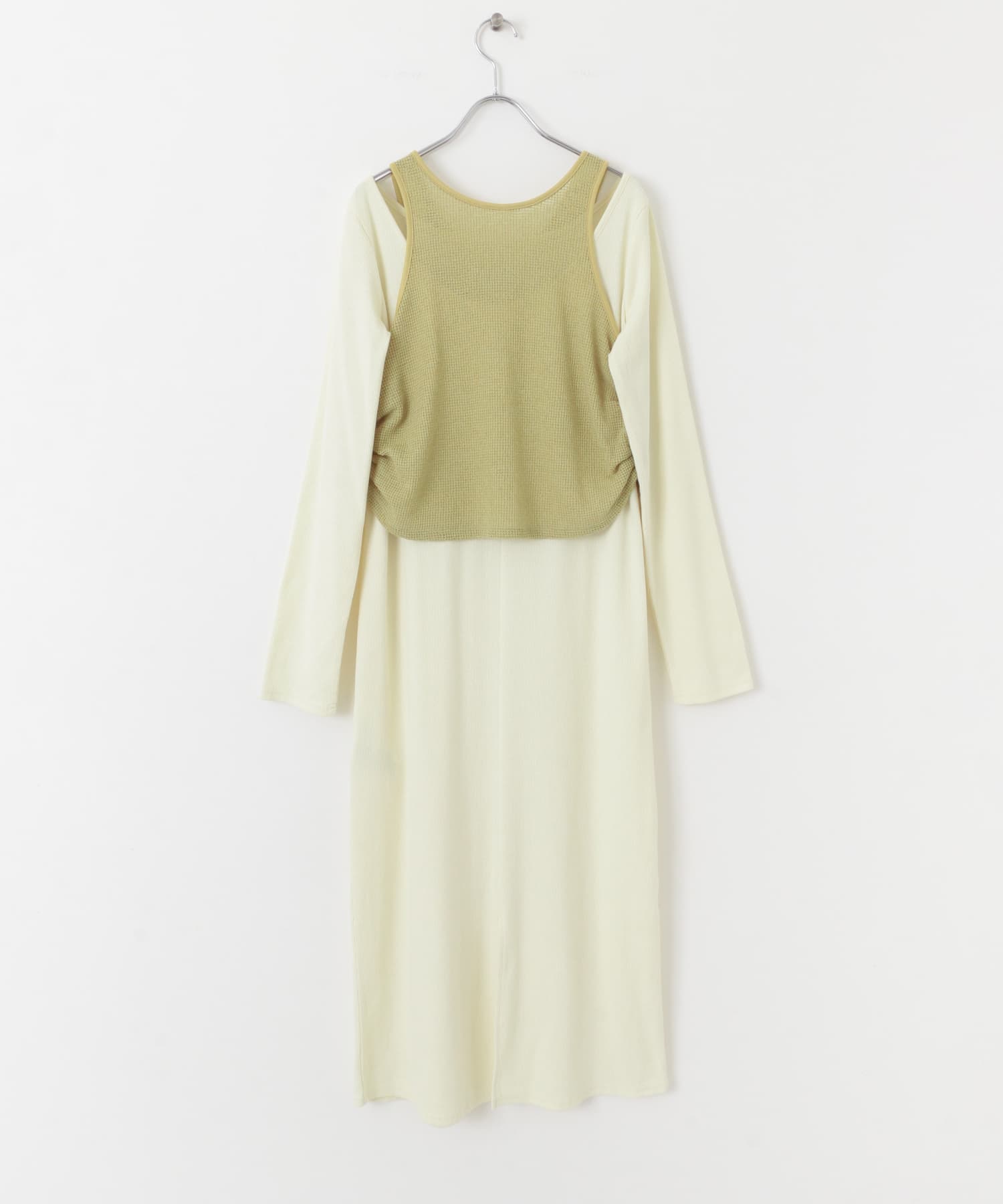 アメスリレイヤードワンピース YELLOW one