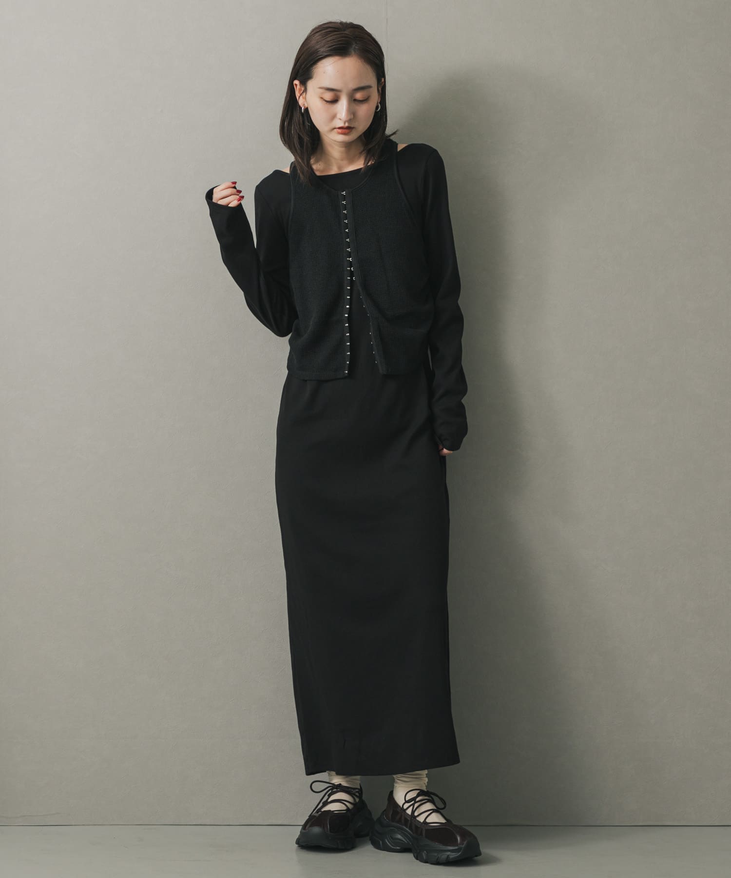 身長：169cm サイズ：one