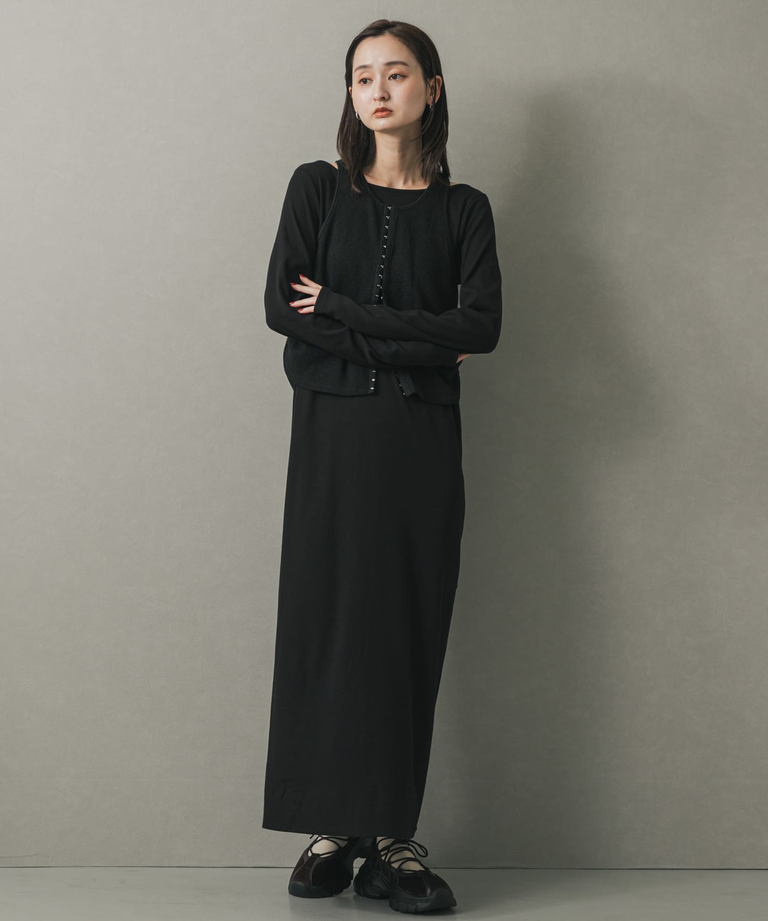 身長：169cm サイズ：one