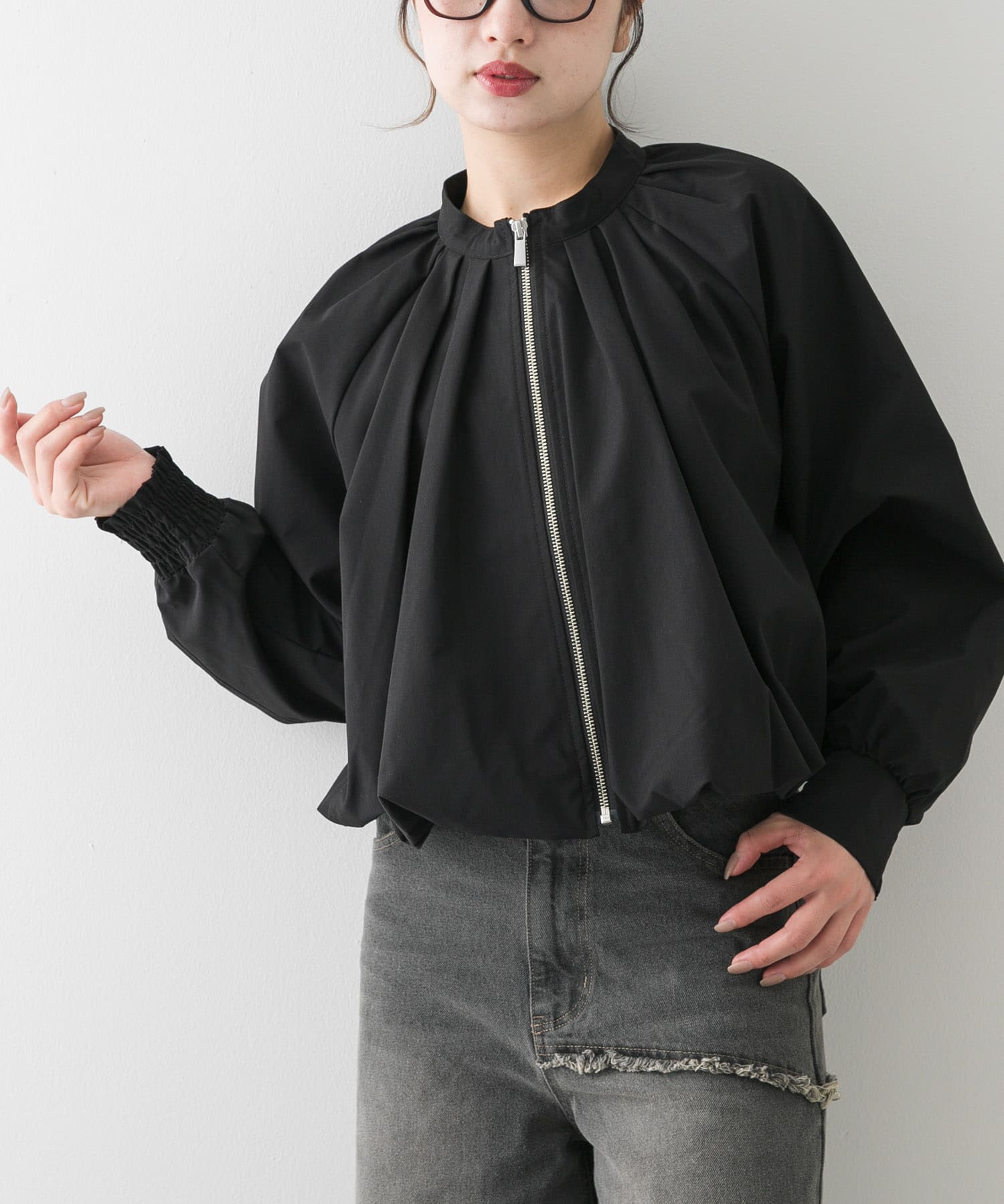 身長：158cm サイズ：one