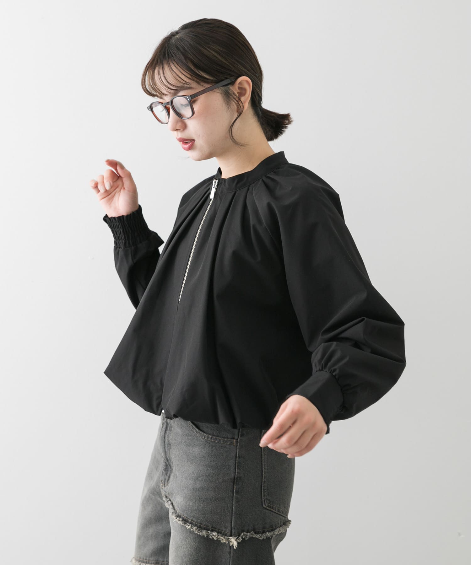 身長：158cm サイズ：one