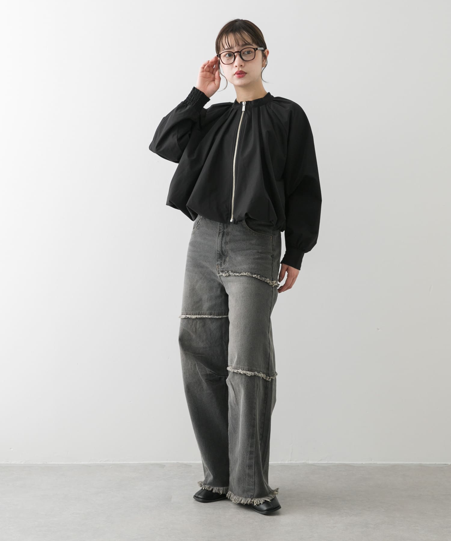 身長：158cm サイズ：one