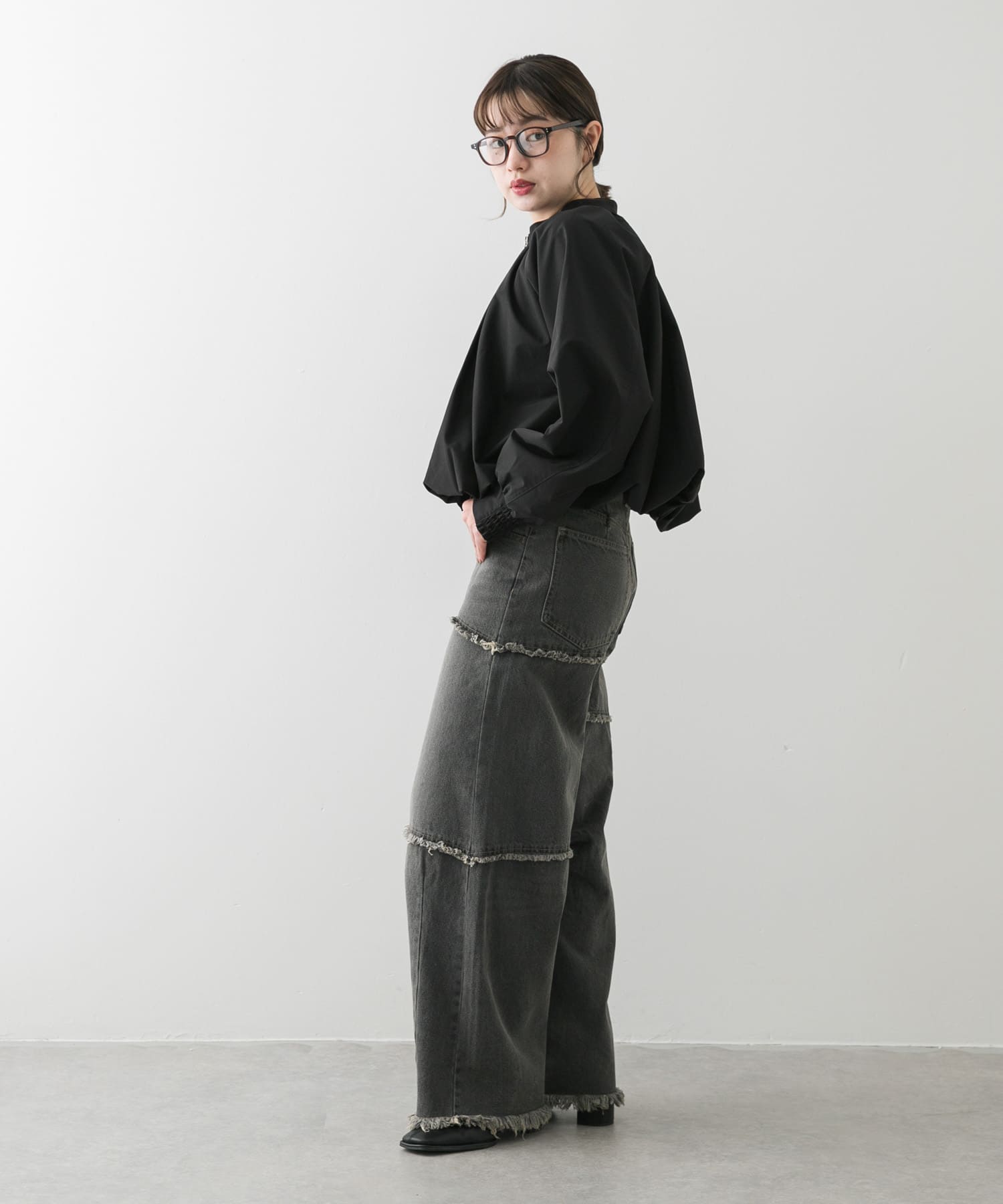 身長：158cm サイズ：one