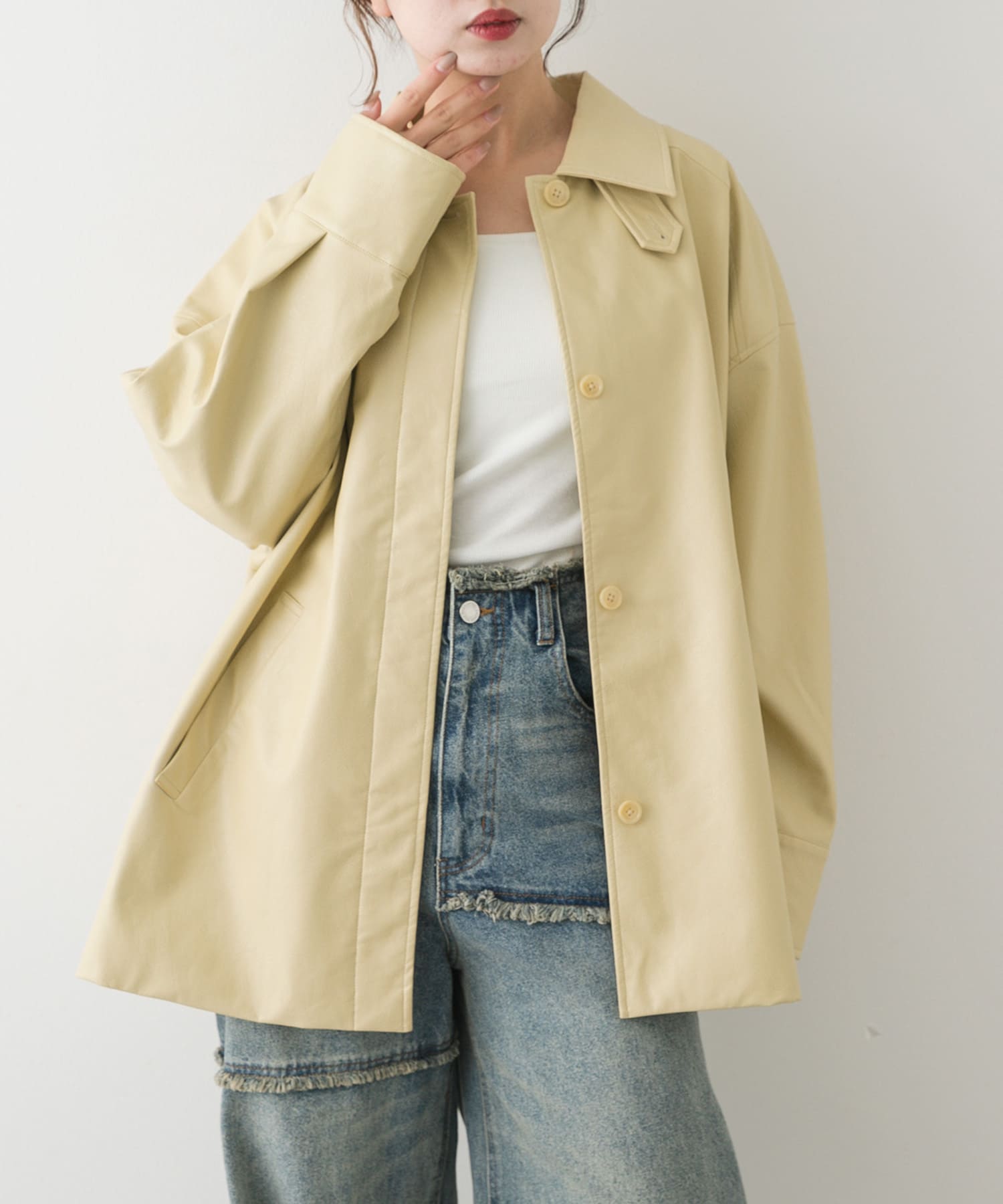 身長：158cm サイズ：one