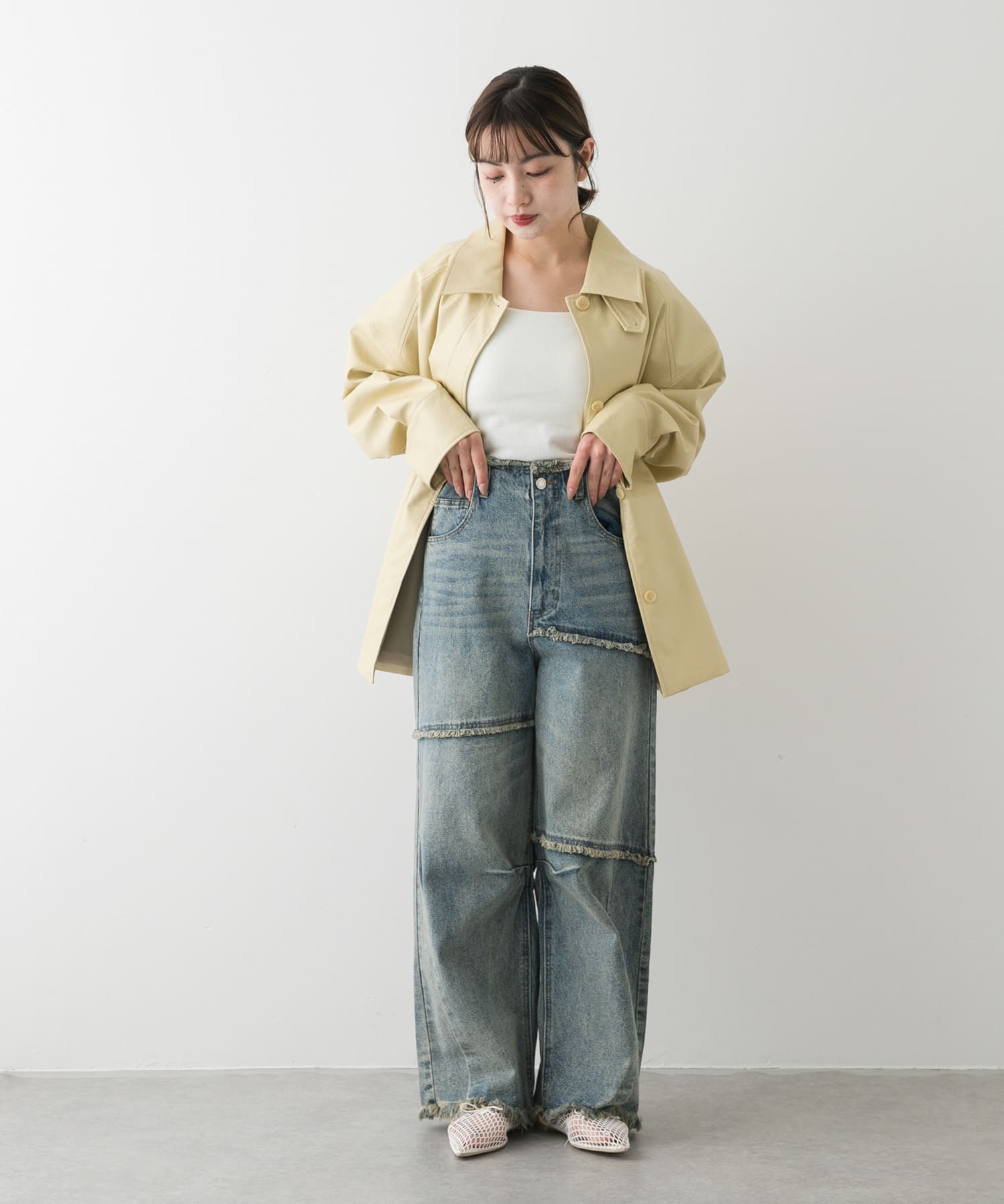 身長：158cm サイズ：one