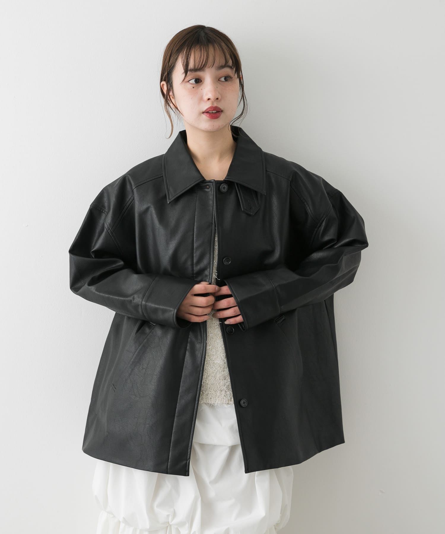 身長：158cm サイズ：one