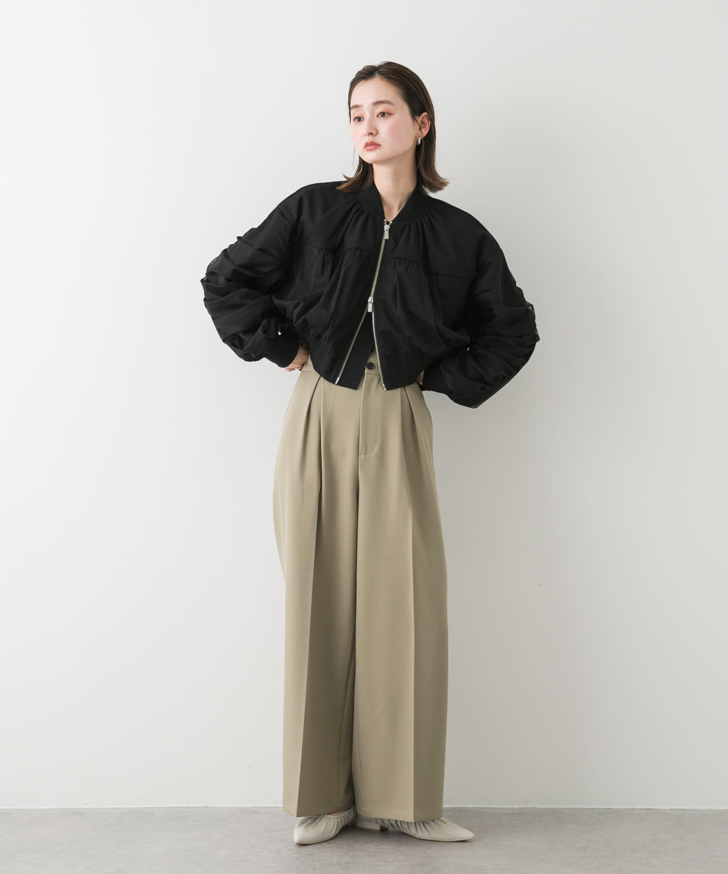 身長：169cm サイズ：one